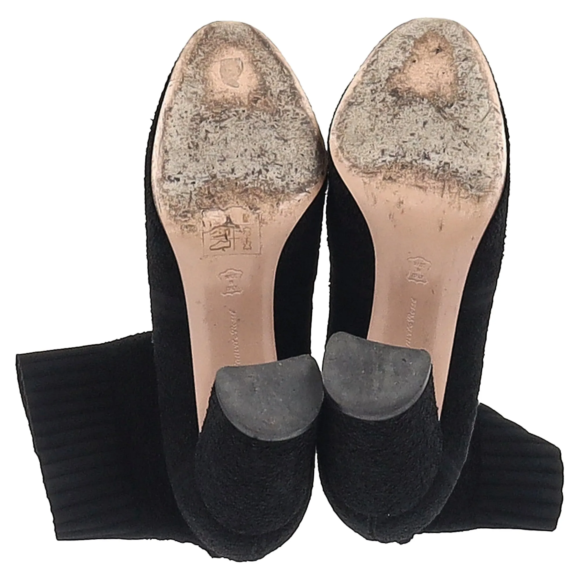 Gianvito Rossi Isa 85 Stretch Boucle Ankle Boots in Black Polyamide