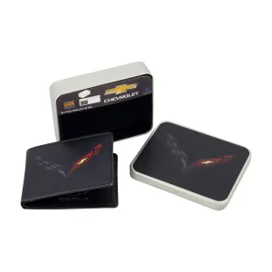 GM CHEVROLET LOGO Bifold Wallet, Slim Wallet with Decorative Tin for Men and Women ecco Shoes