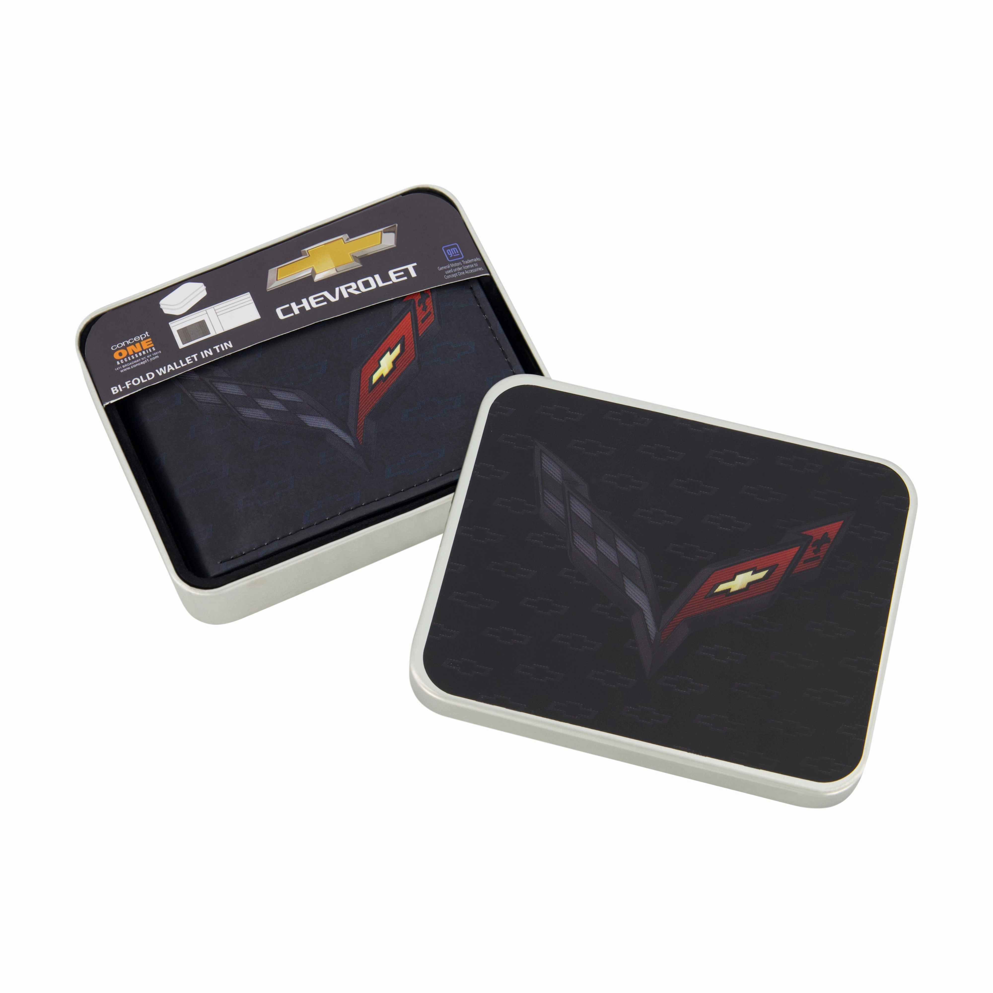 GM CHEVROLET LOGO Bifold Wallet, Slim Wallet with Decorative Tin for Men and Women ecco Shoes