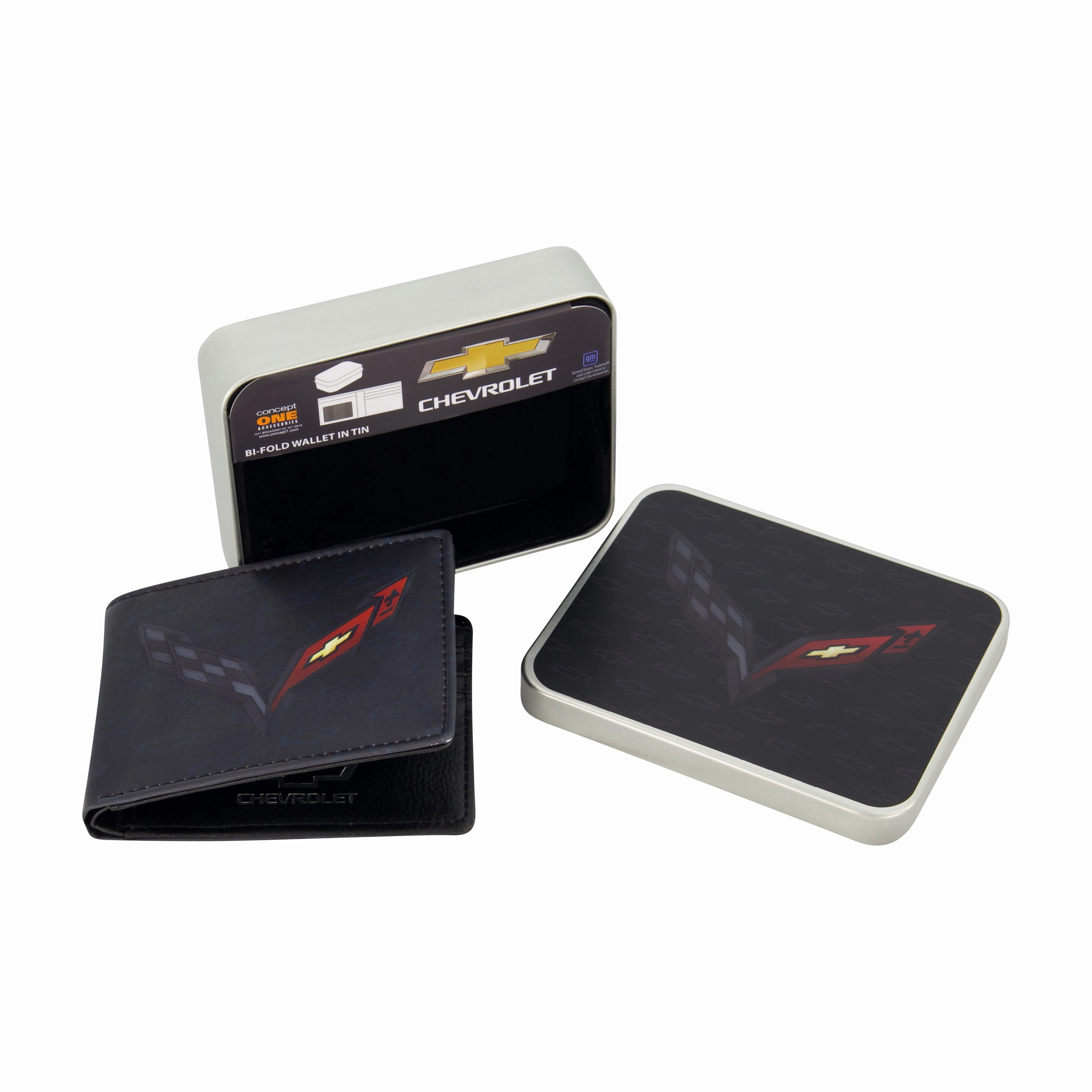 GM CHEVROLET LOGO Bifold Wallet, Slim Wallet with Decorative Tin for Men and Women ecco Shoes