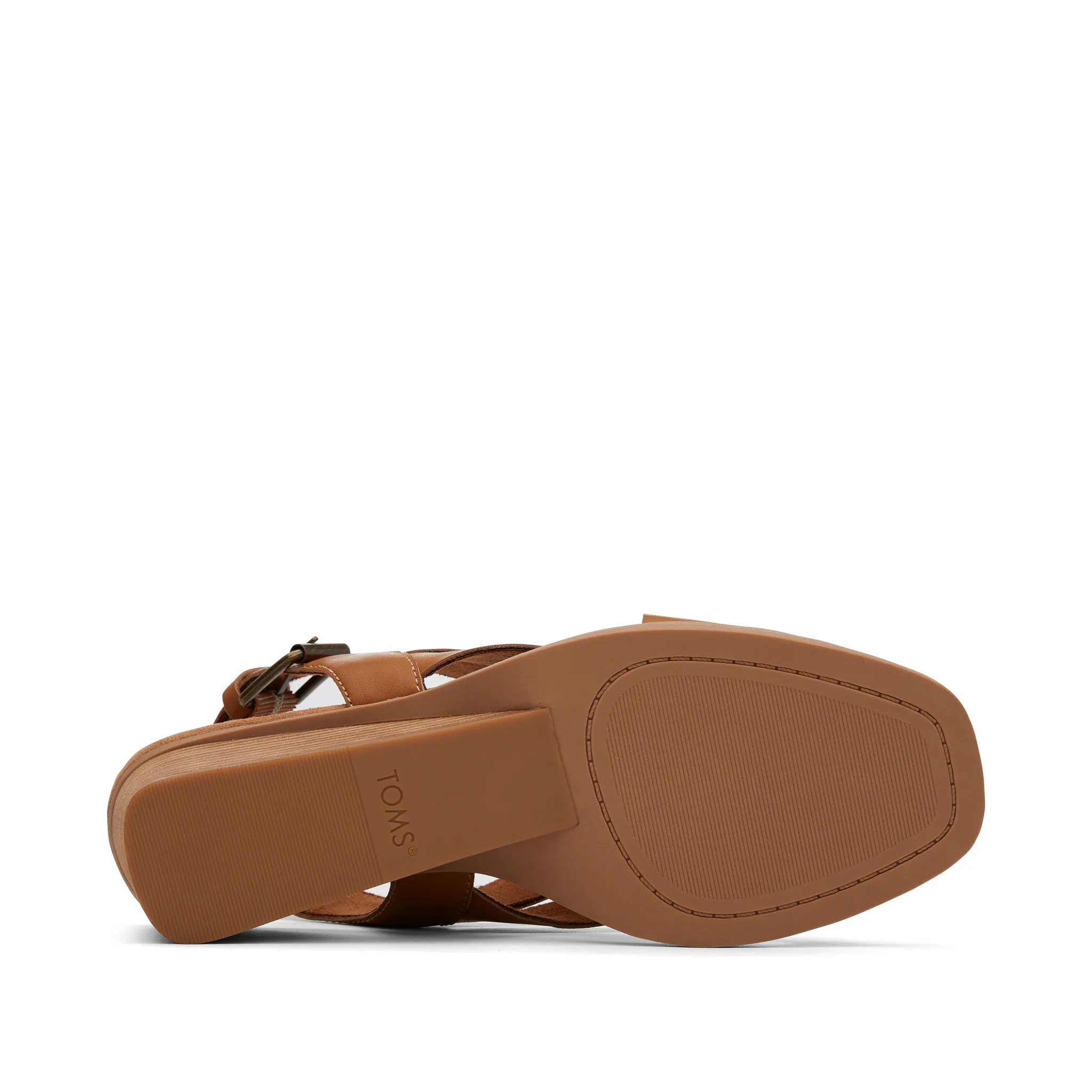 Gracie Tan Leather Wedge Sandal