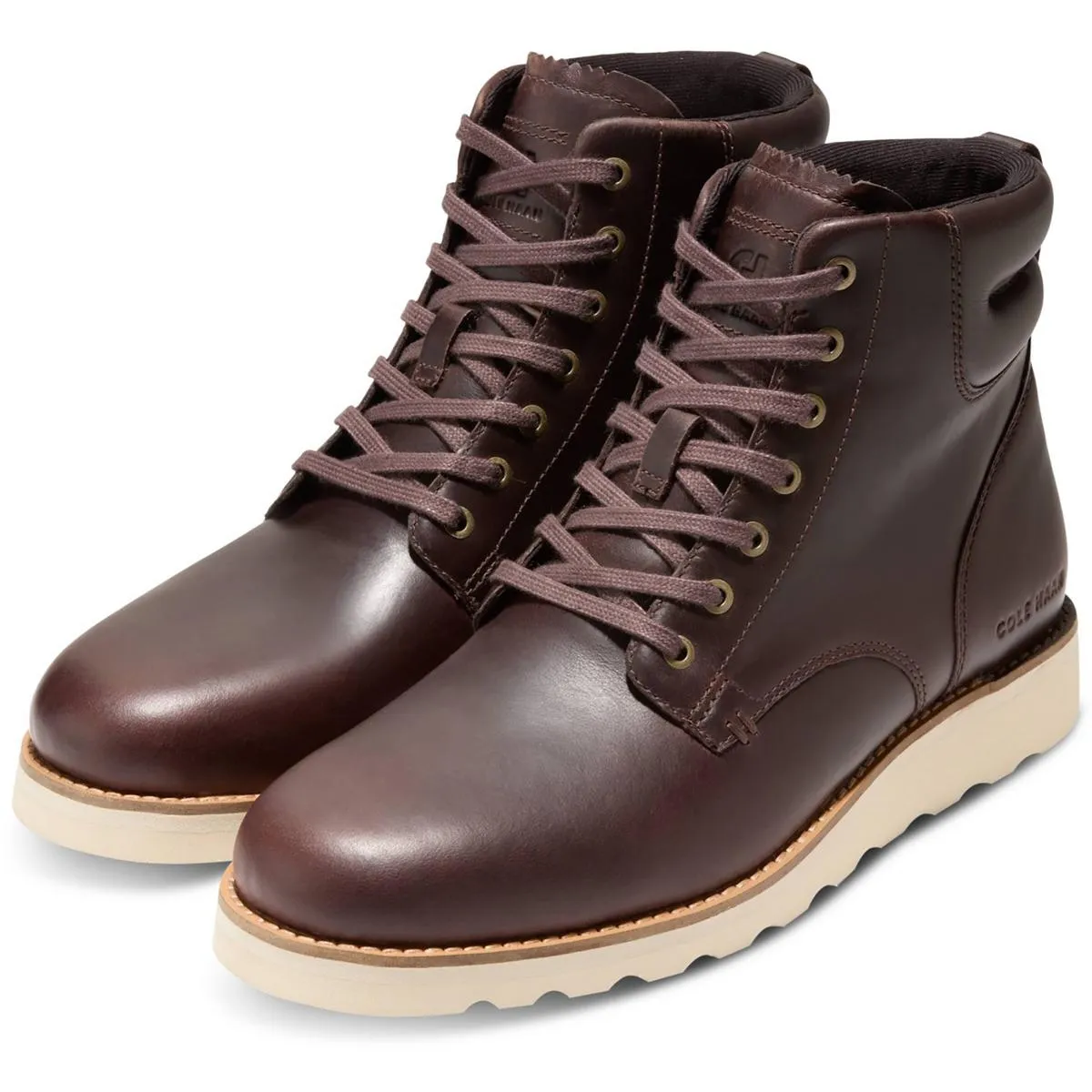 GRANDWOODBURY Mens Lace-Up Manmade Work & Safety Boots