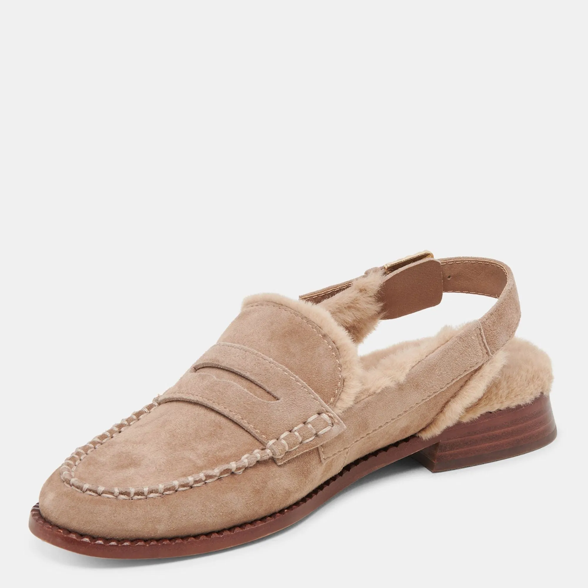Hardi Plush Loafers Mushroom Suede