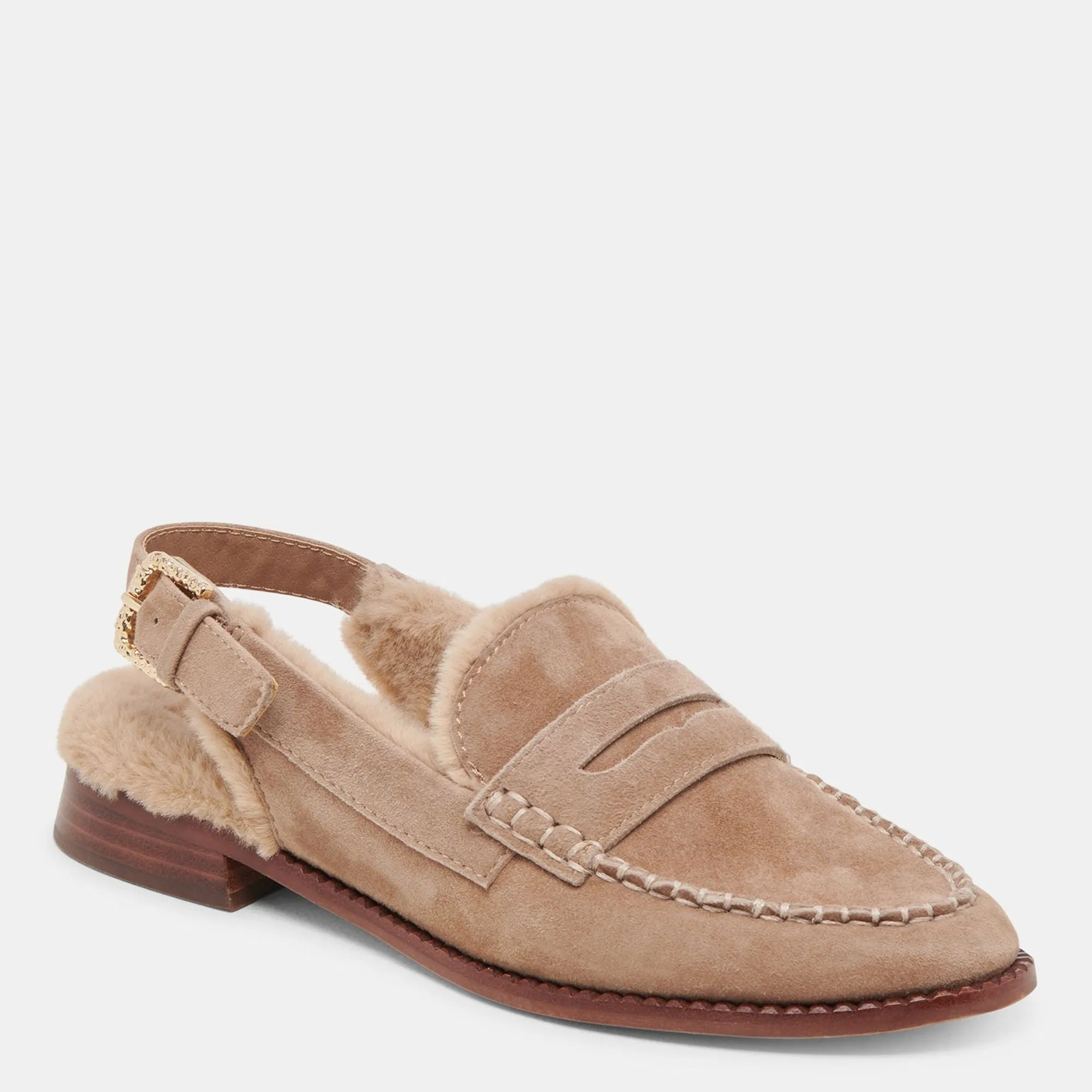 Hardi Plush Loafers Mushroom Suede