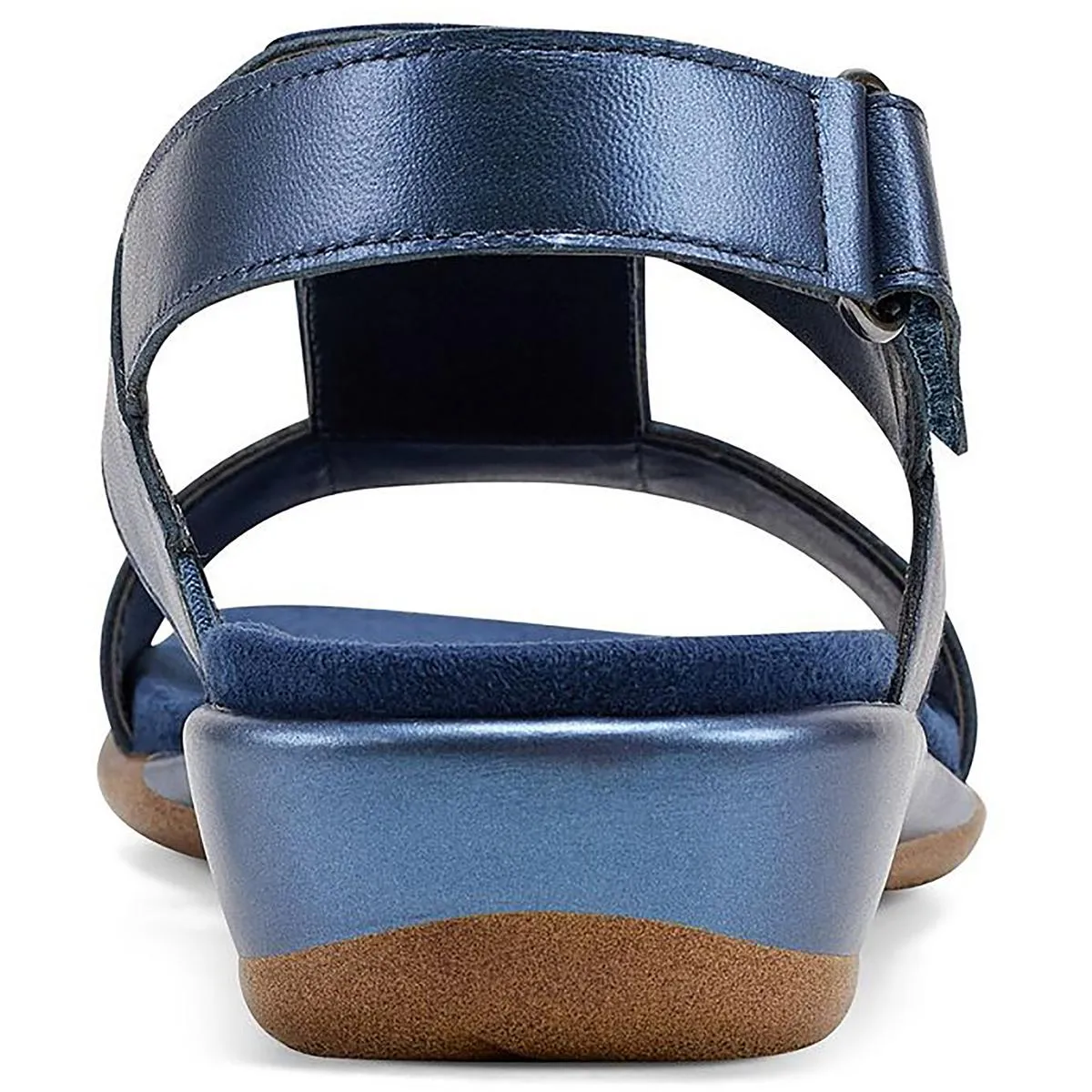 Hazel Womens Leather Adjustable Flat Sandals