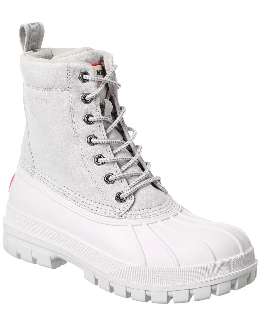 Hunter Velour Suede & Injected Matte Rubber Boot