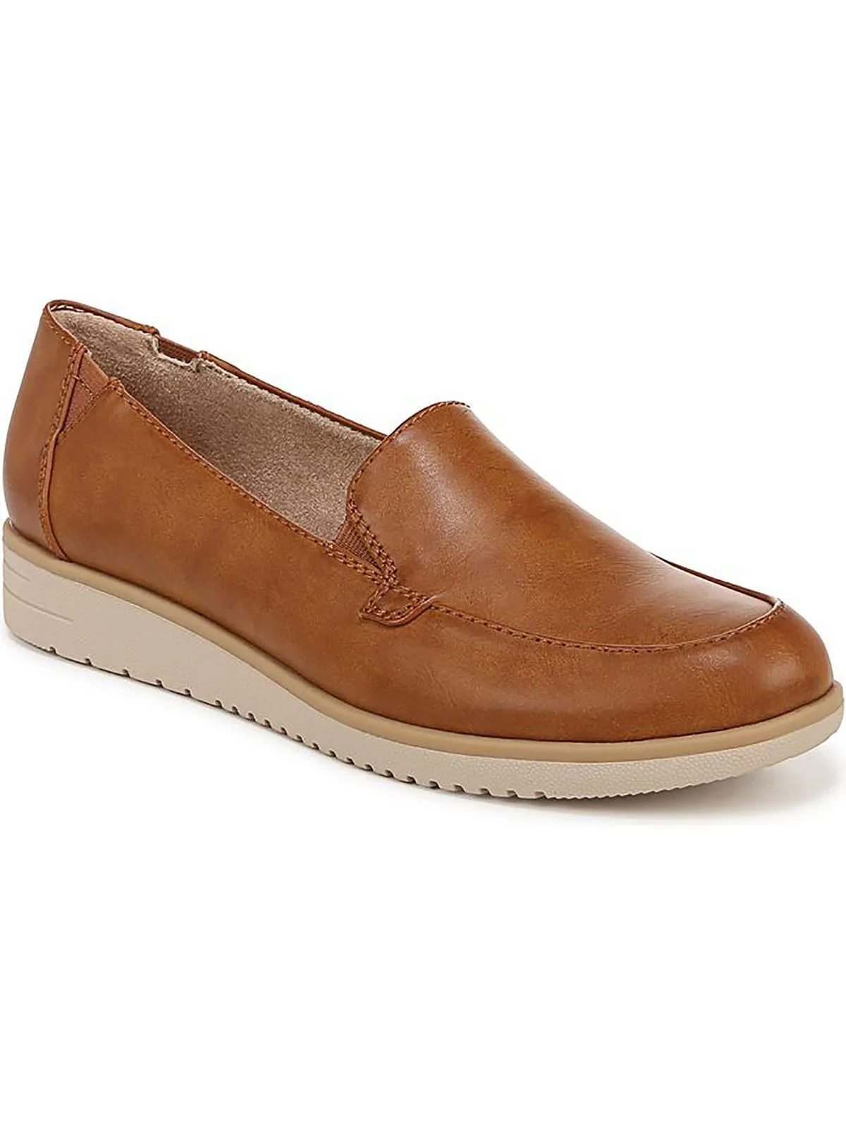 Idea Moc Womens Faux Leather Slip On Loafers