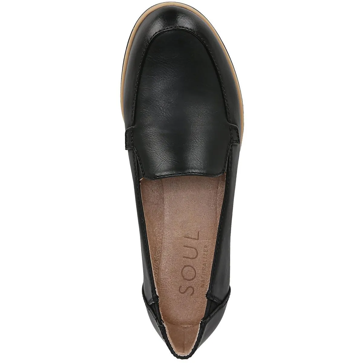 Idea Moc Womens Faux Leather Slip On Loafers