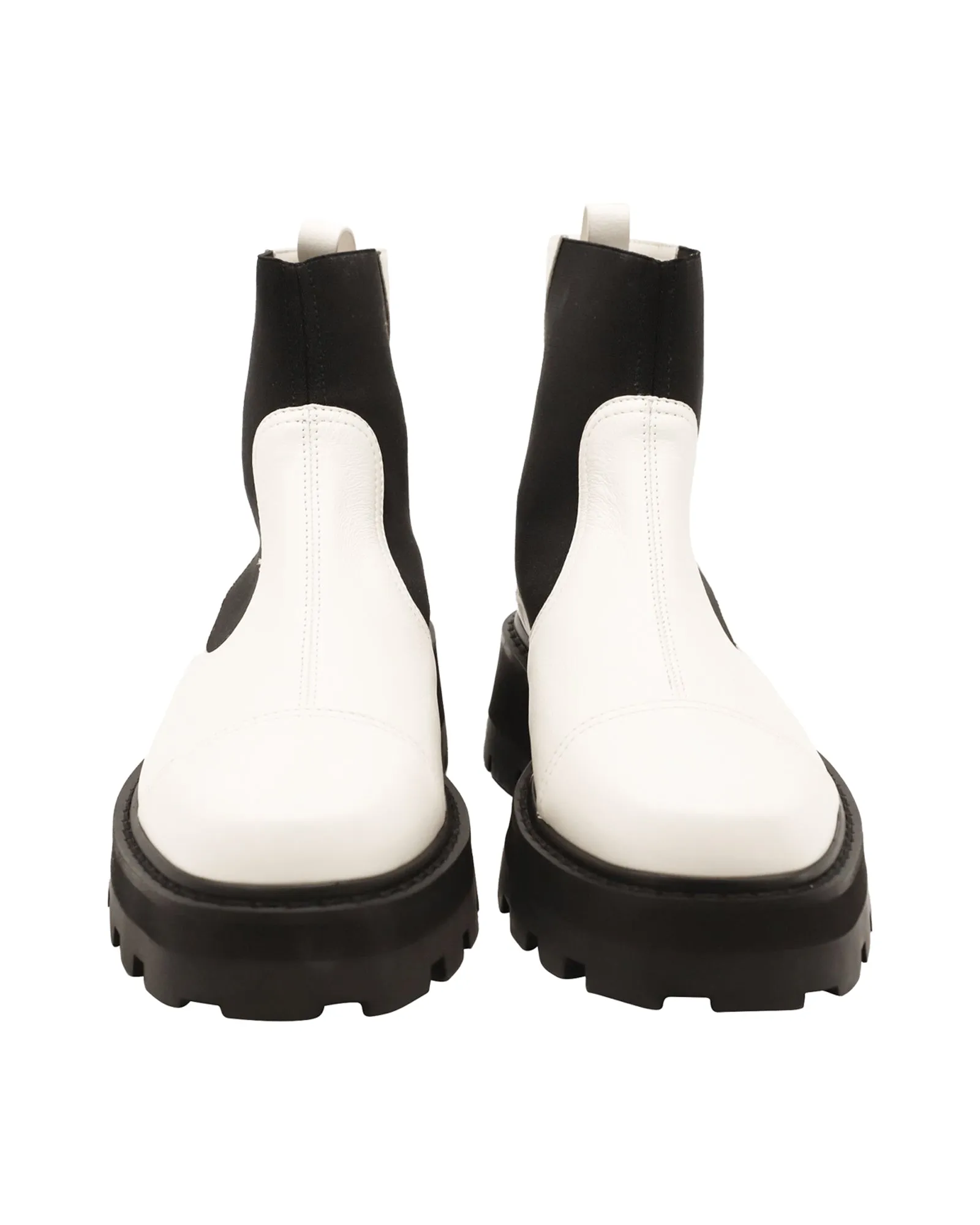 Jimmy Choo Clayton Boots in White Leather