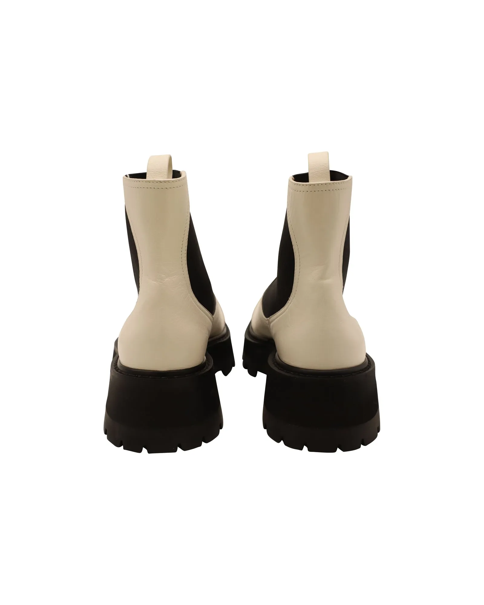 Jimmy Choo Clayton Boots in White Leather