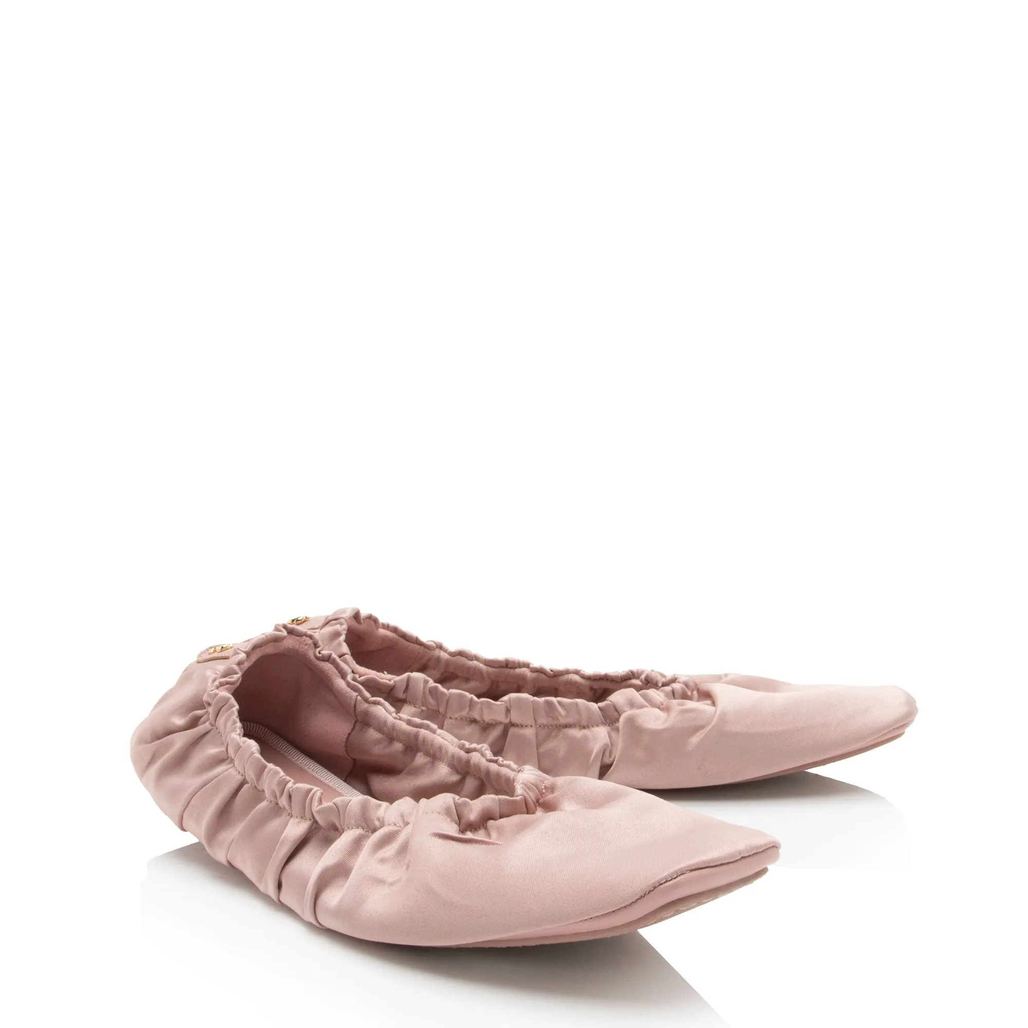 Jimmy Choo Satin Bardo Ballet Flats