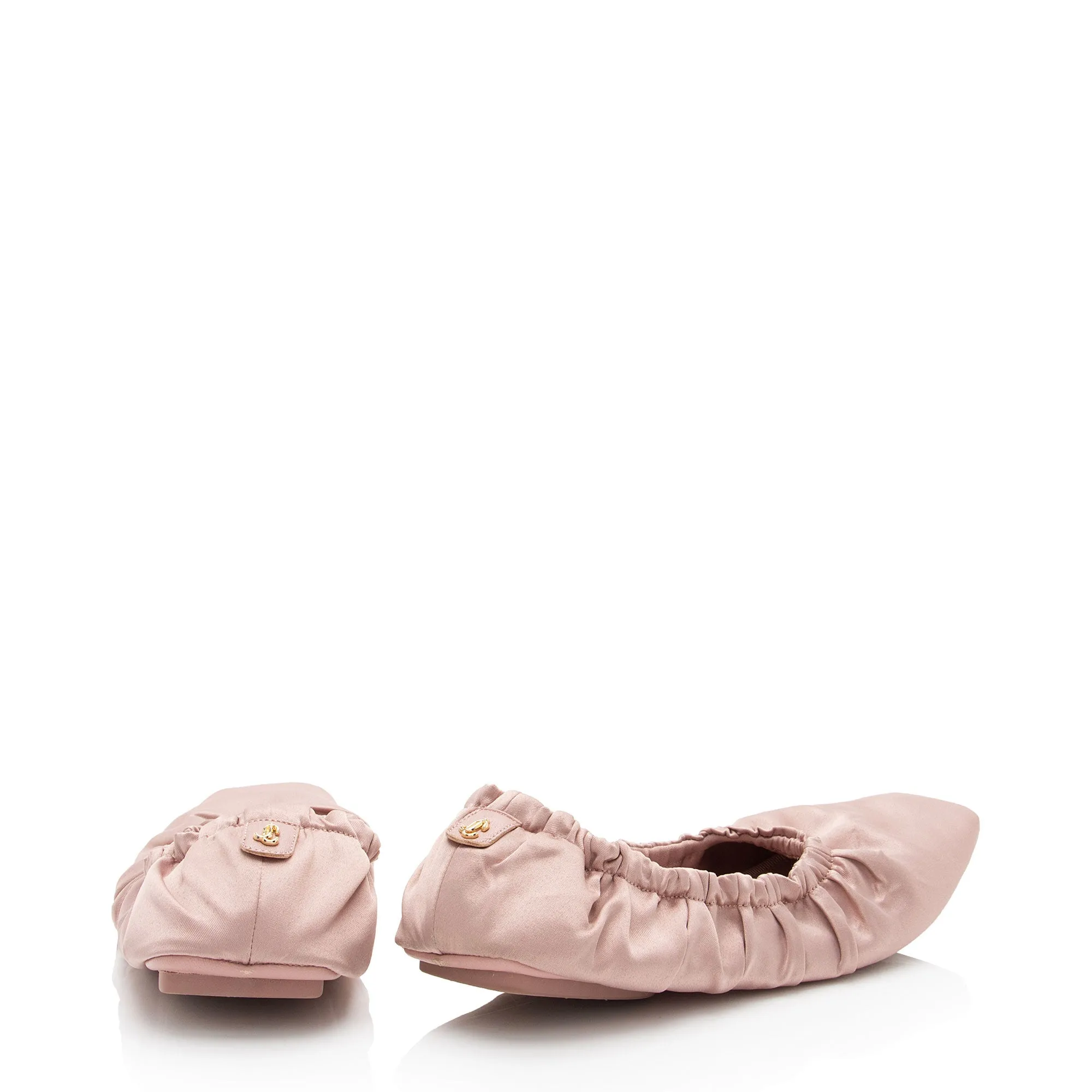 Jimmy Choo Satin Bardo Ballet Flats