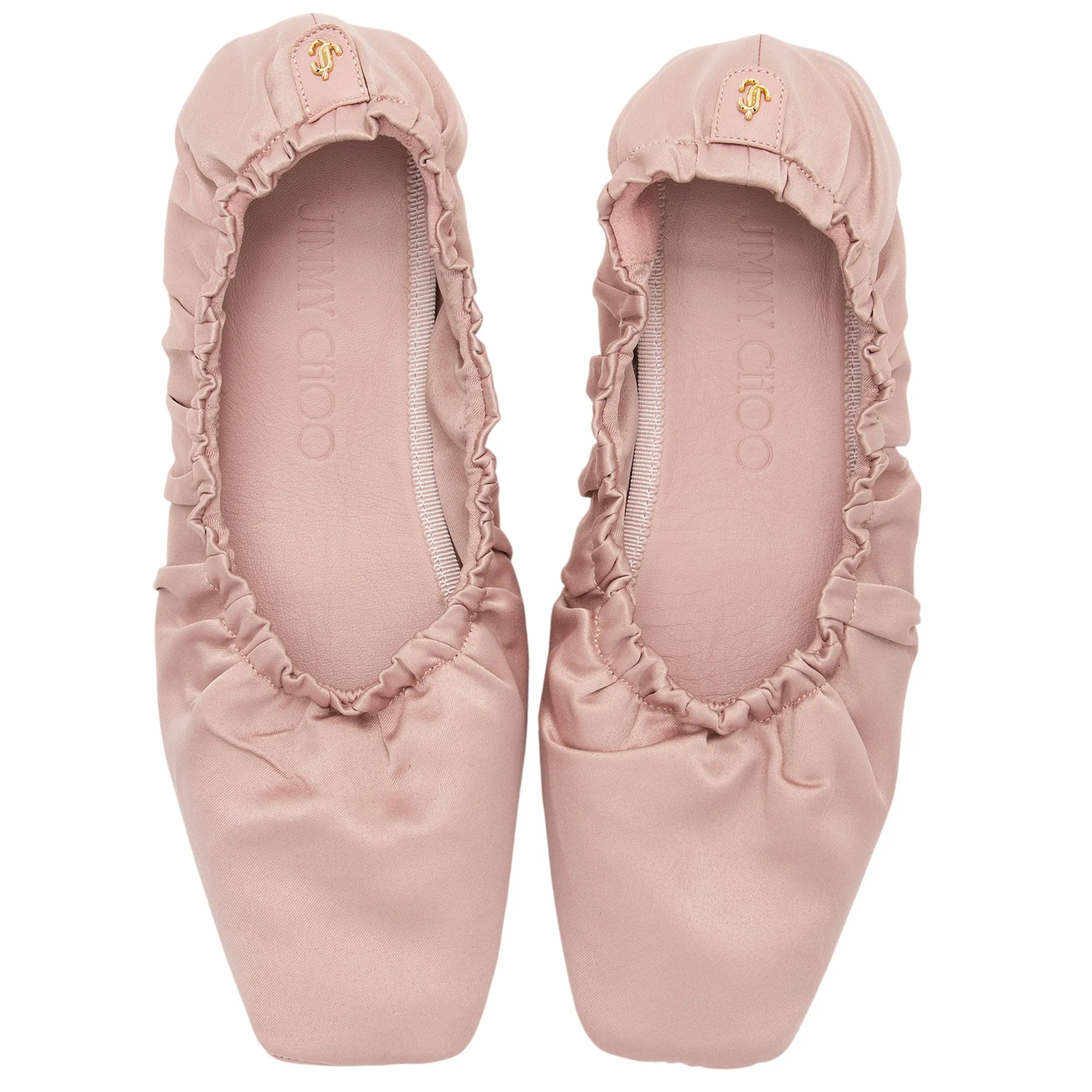 Jimmy Choo Satin Bardo Ballet Flats