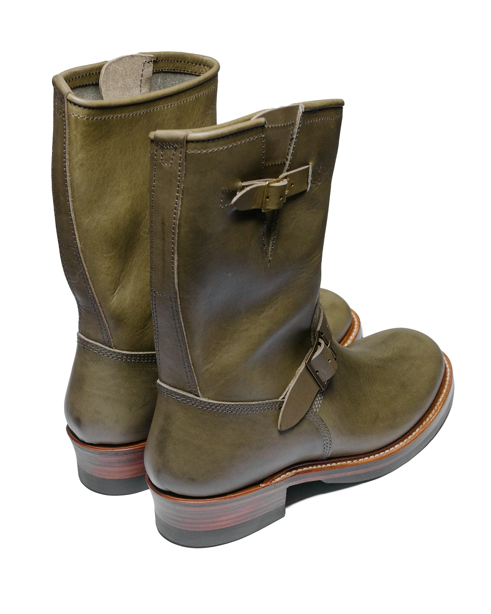 John Lofgren Bootmaker Wabash Engineer Boots Badalassi Carlo Leather Grigio