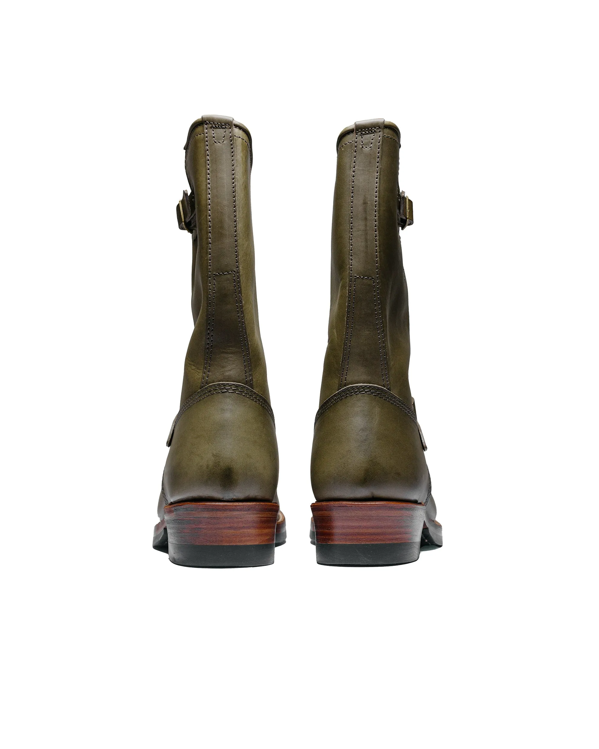John Lofgren Bootmaker Wabash Engineer Boots Badalassi Carlo Leather Grigio