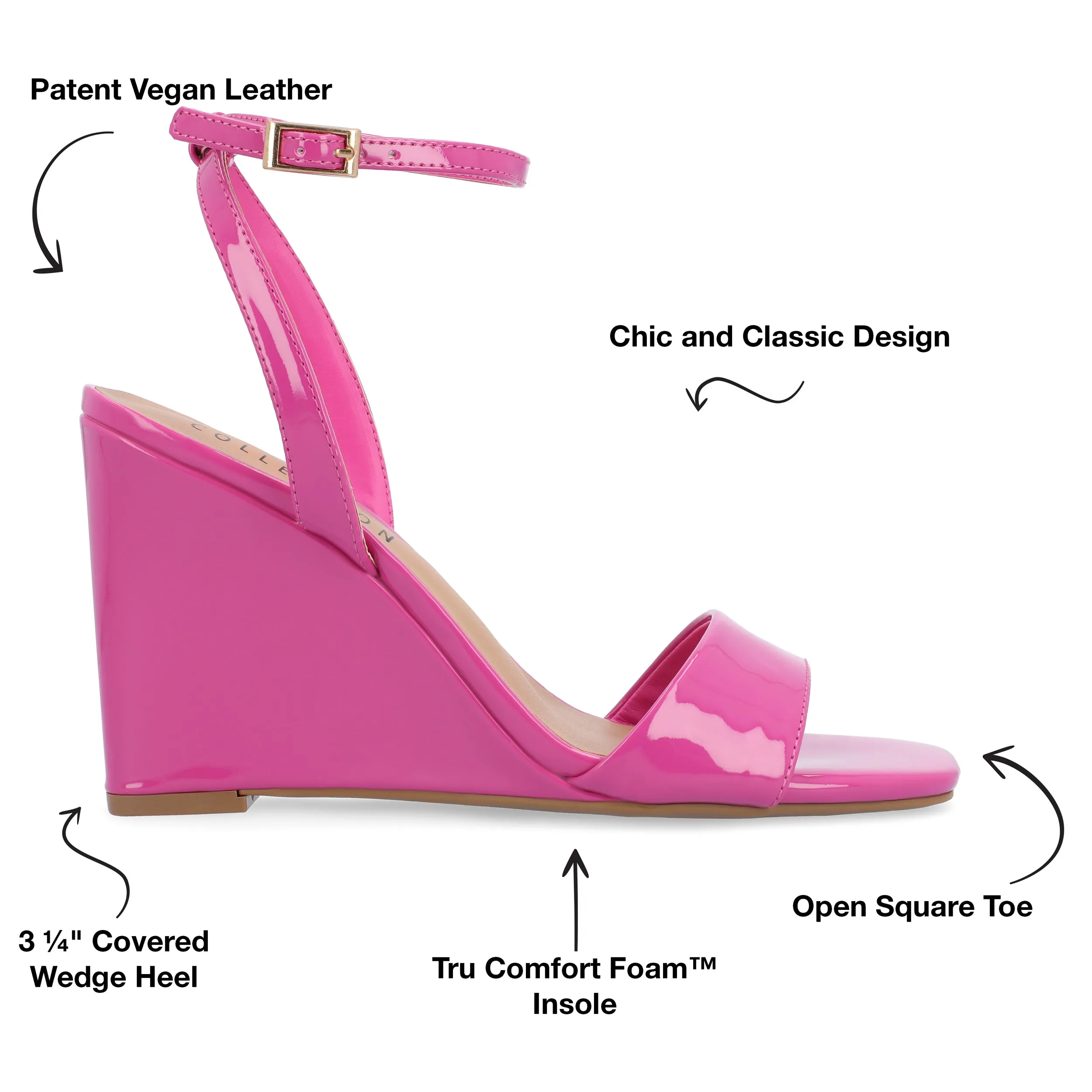 Journee Collection Women's Tru Comfort Foam Konna Wedge Sandals