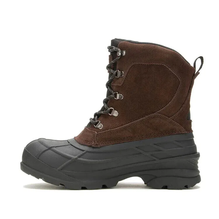 Kamik Fargo 2 WK0745-DBR Men's US 11 Brown Waterproof Ankle Winter Boots TF4573