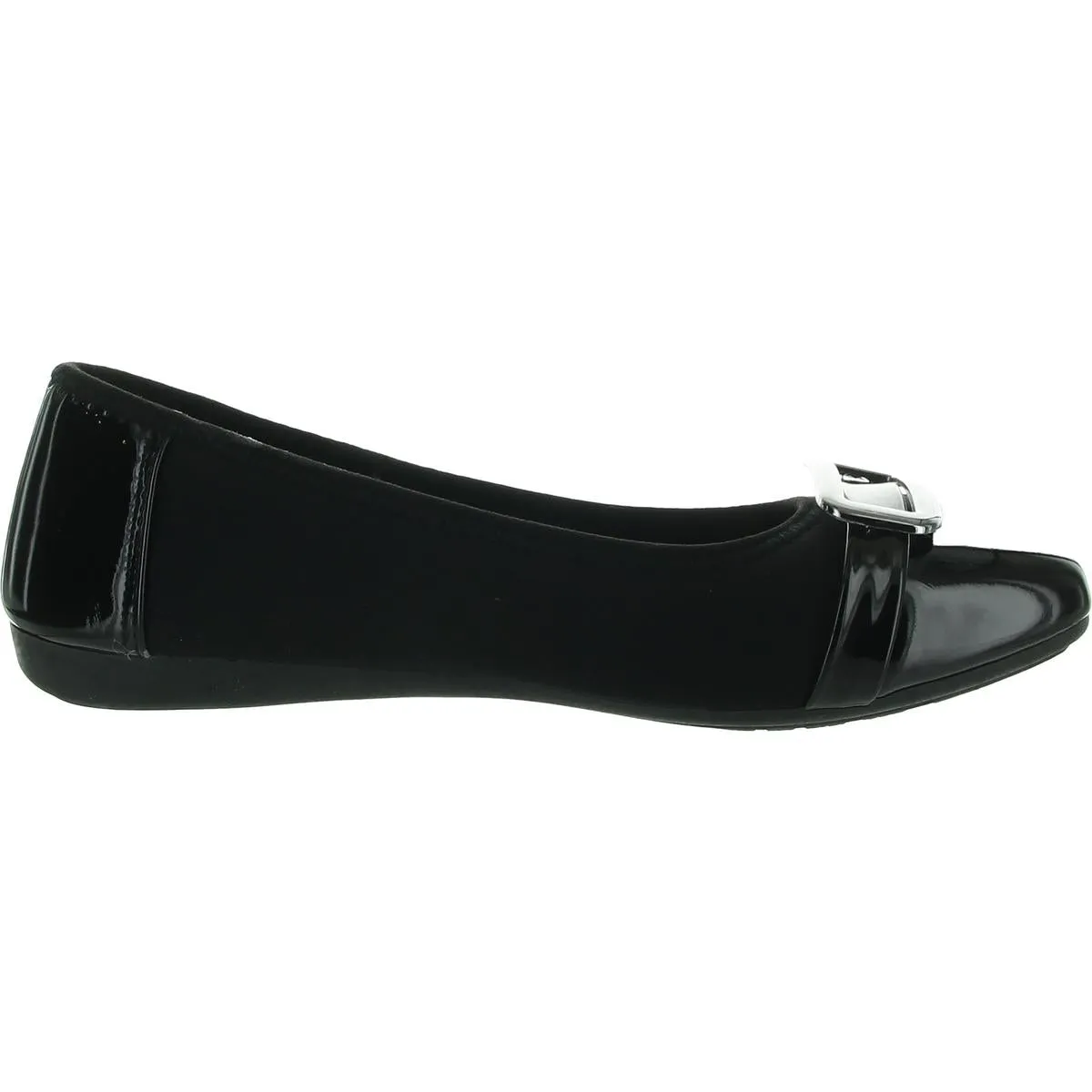 Korina Womens Buckle Stretch Ballet Flats