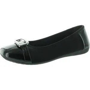 Korina Womens Buckle Stretch Ballet Flats