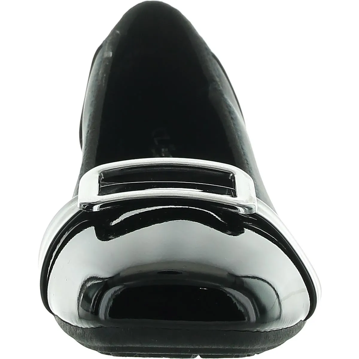 Korina Womens Buckle Stretch Ballet Flats