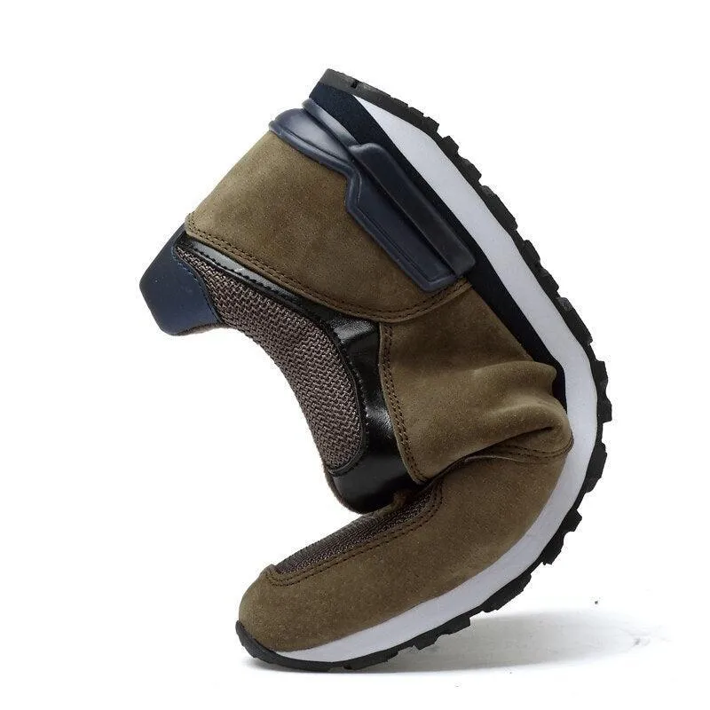 Lark - Leather Lace-Up Sneakers