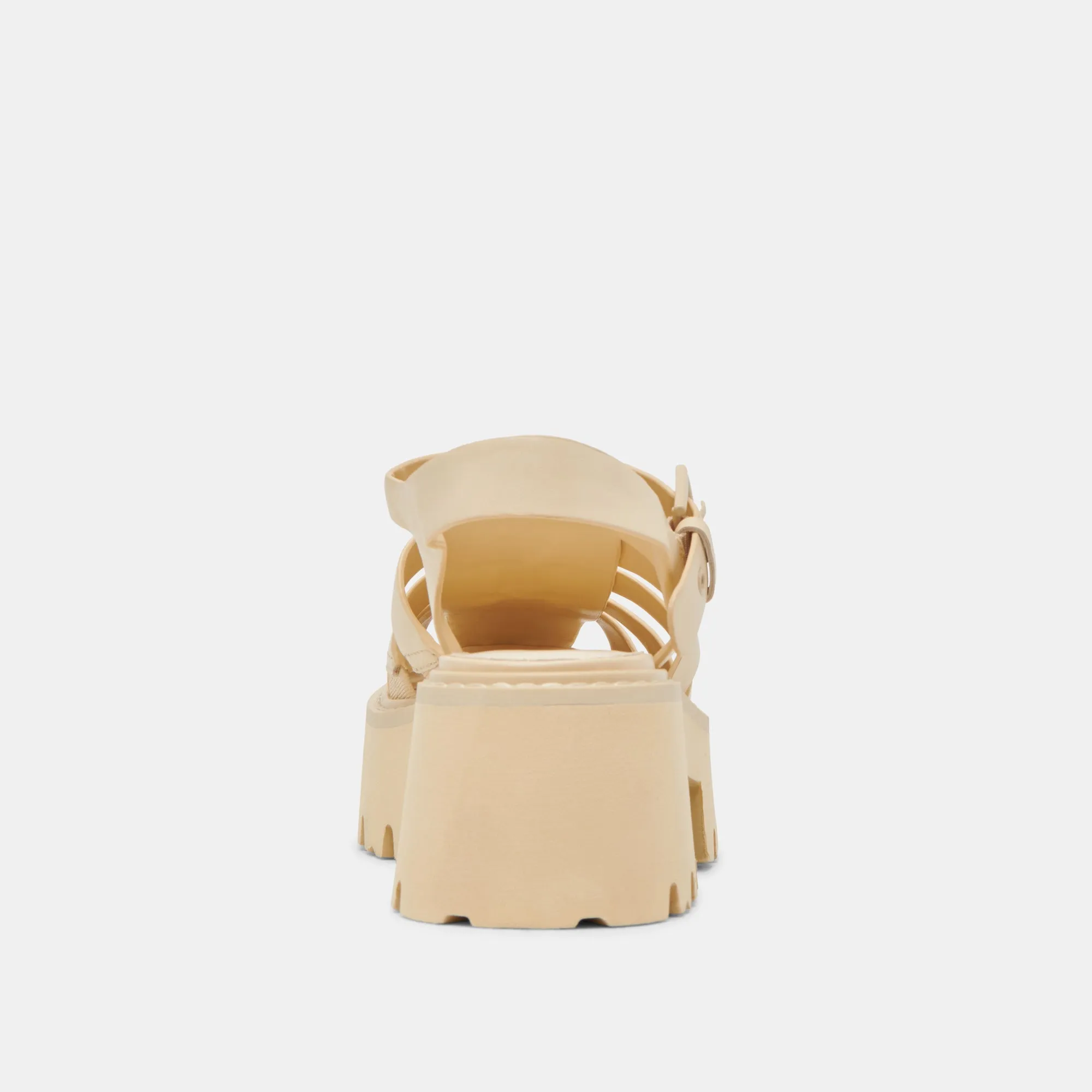 LASLY TONAL SANDALS LIGHT YELLOW LEATHER