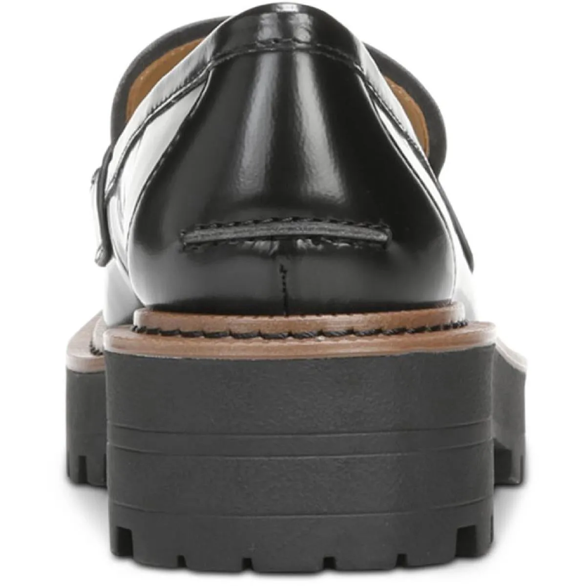 Laurs Womens Leather Lug Sole Loafers