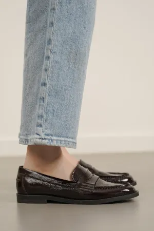 LEATHER PENNY LOAFERS