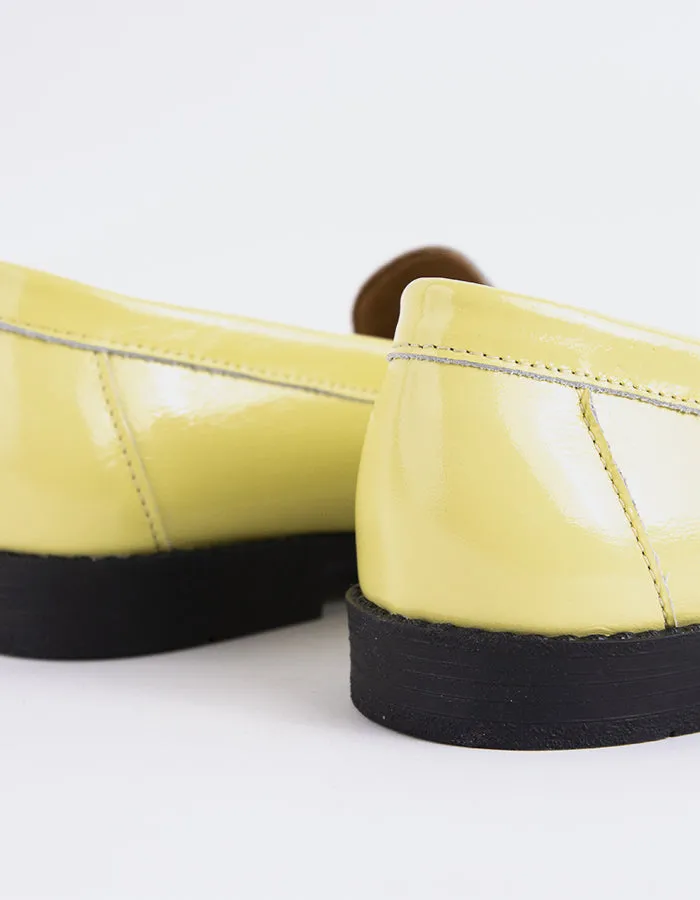 Lettine Yellow Naplack Leather