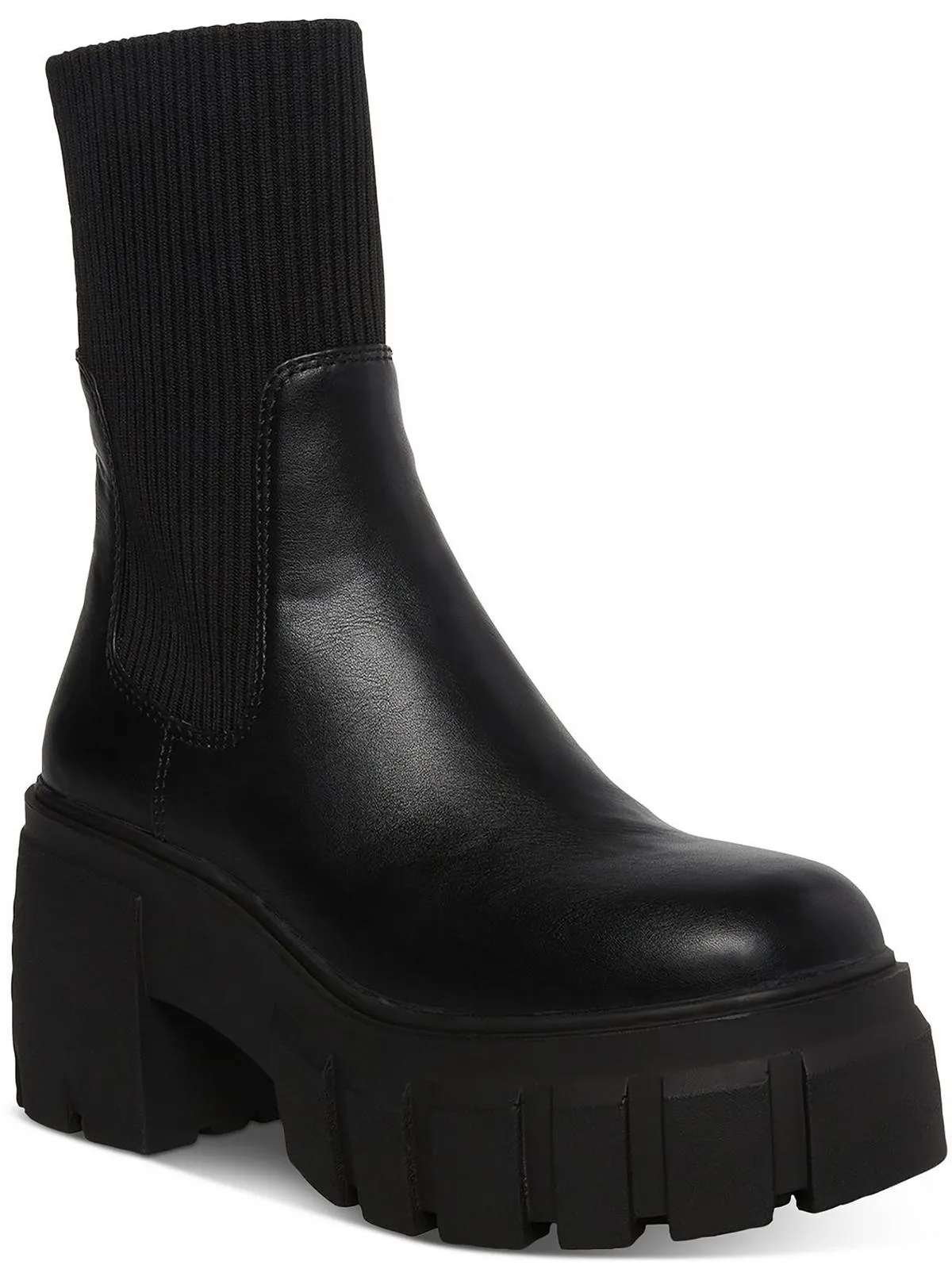 Liberti Womens Pull-on Block Heel Mid-Calf Boots