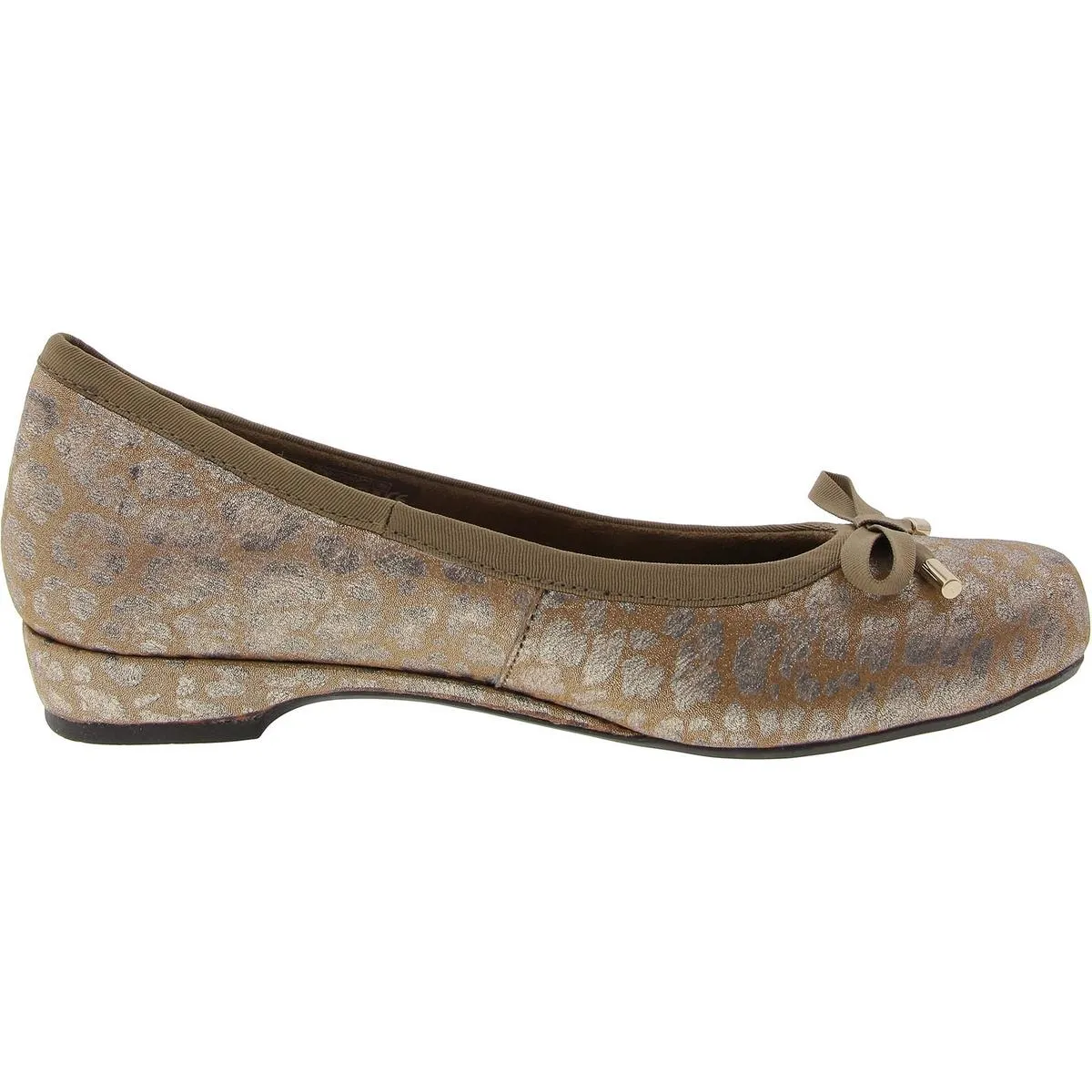 Livia II Womens Bow Leather Ballet Flats