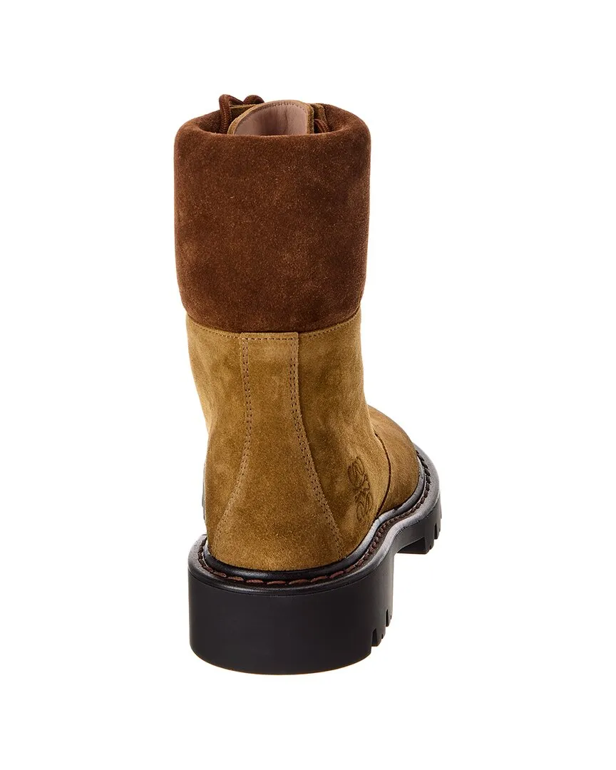 Loewe Sierra Suede Combat Boot