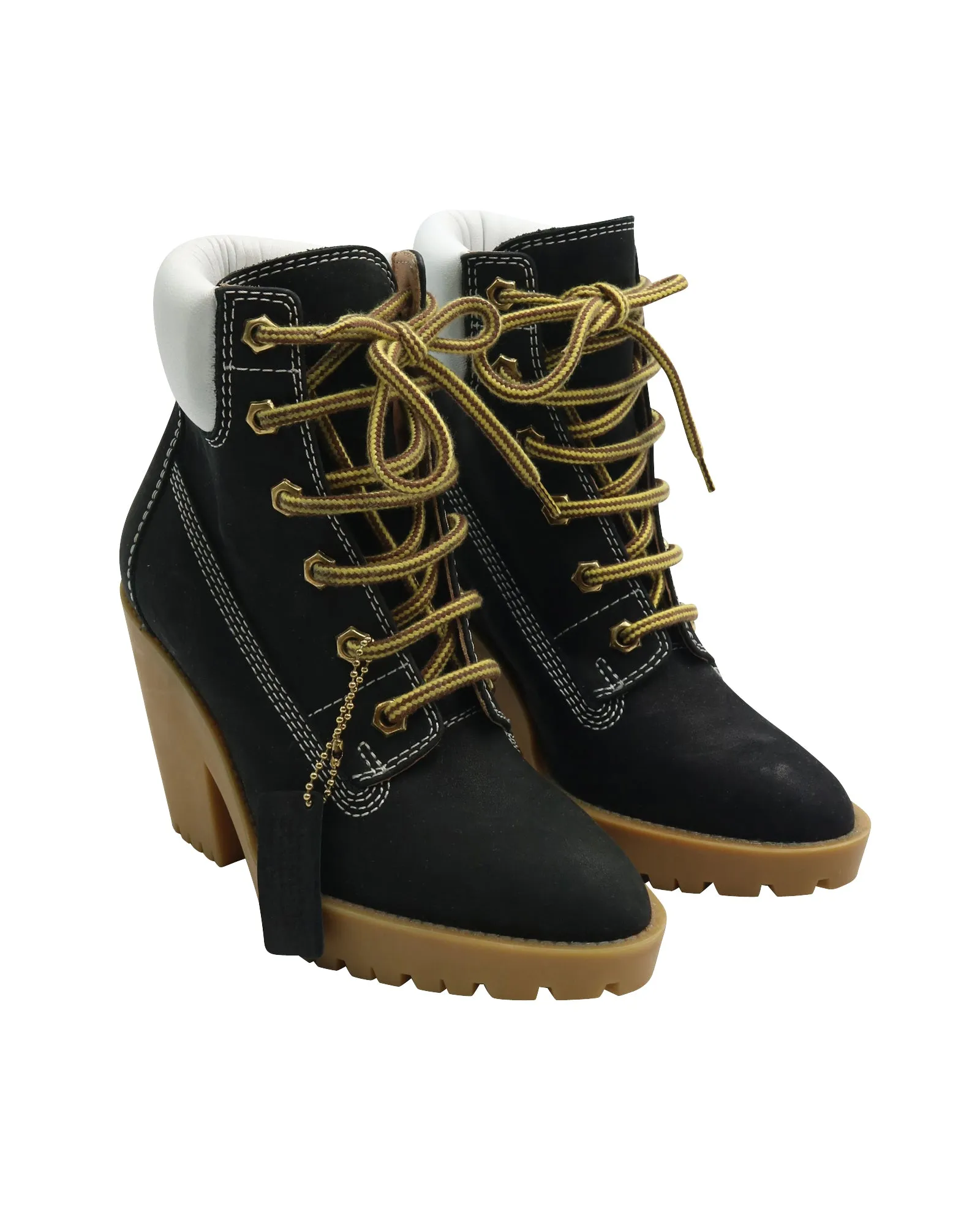 Maison Margiela Lace Up Boots in Black Suede