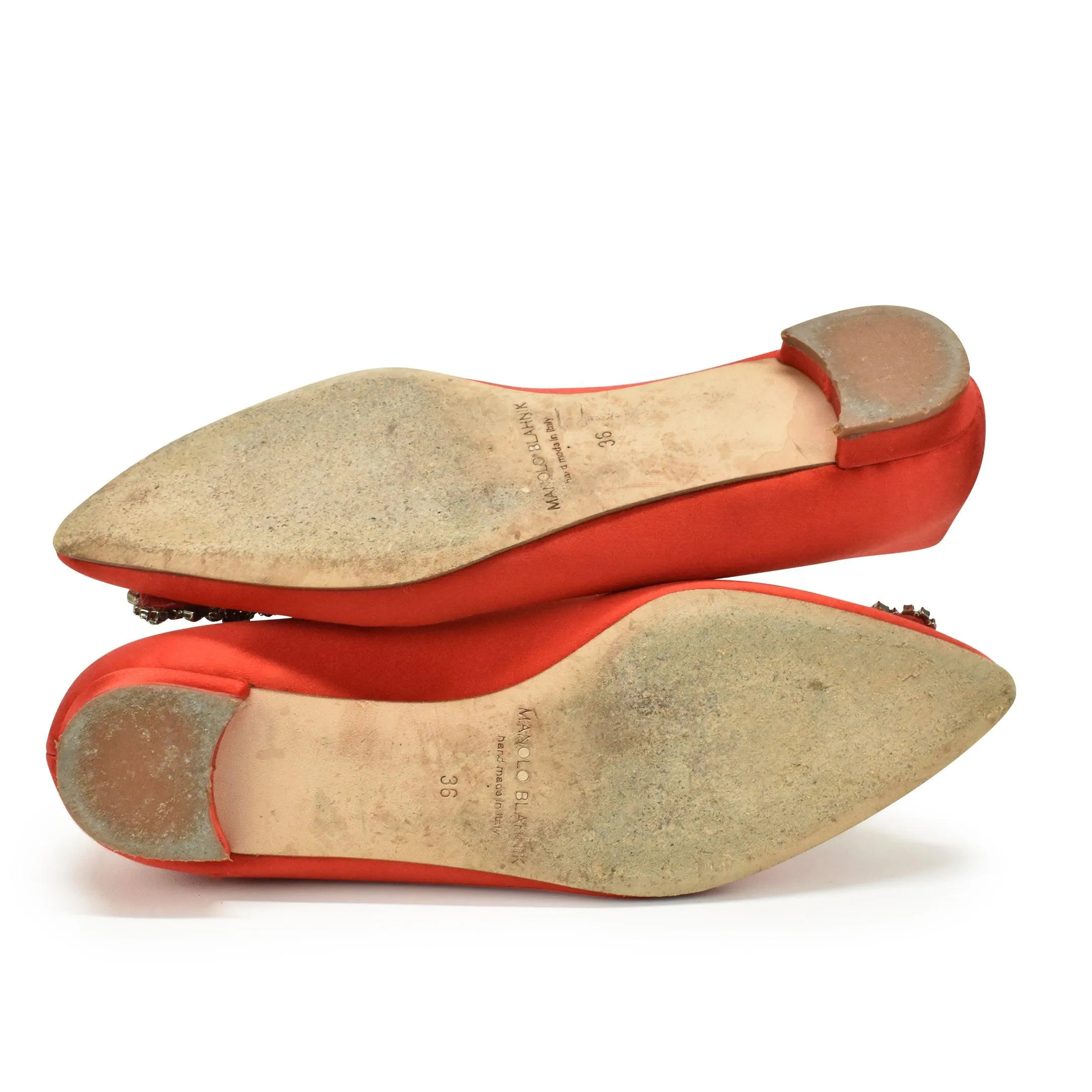 Manolo Blahnik 'Hangisi' Flats - Women's 36
