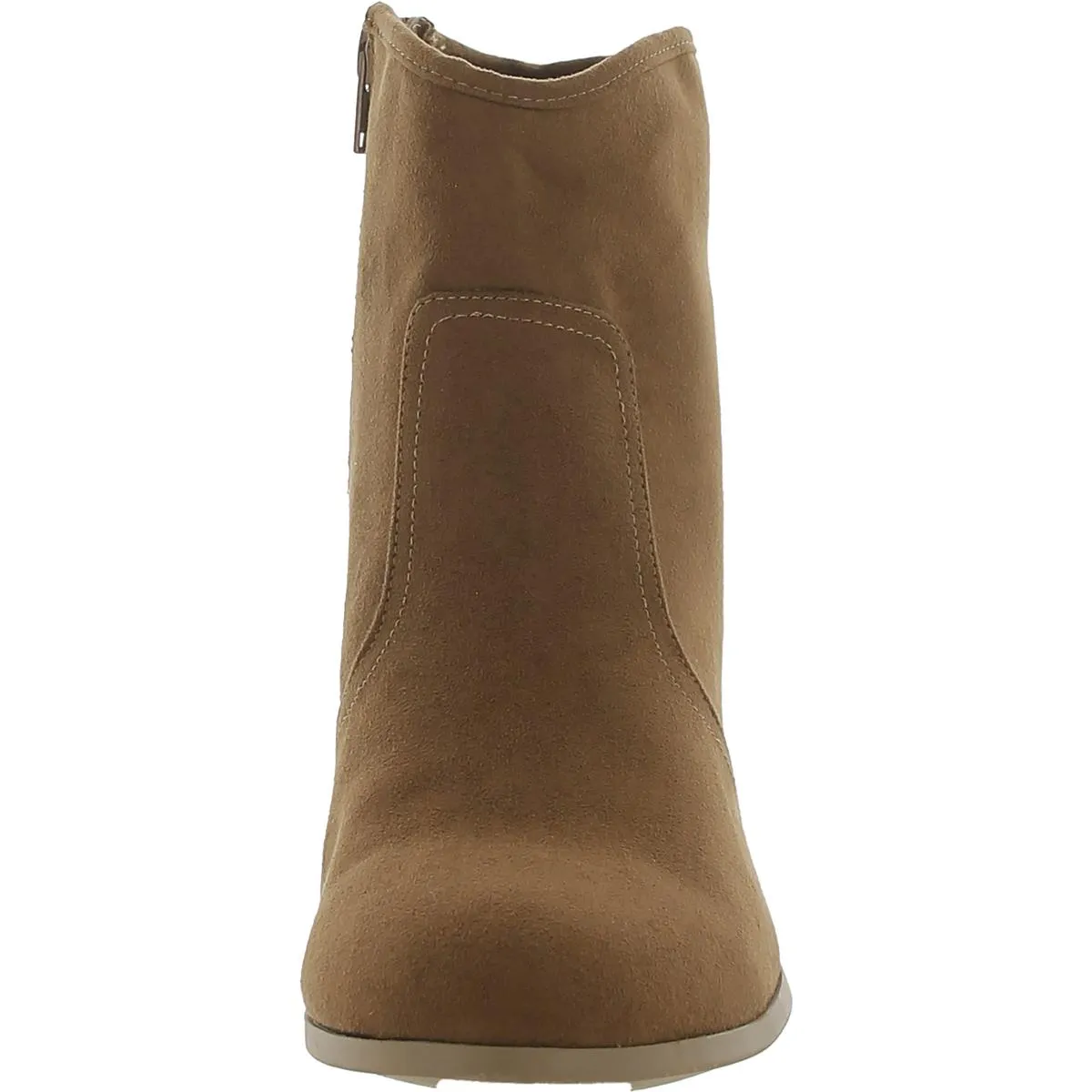 Mas Womens Faux Suede Almond Toe Ankle Boots