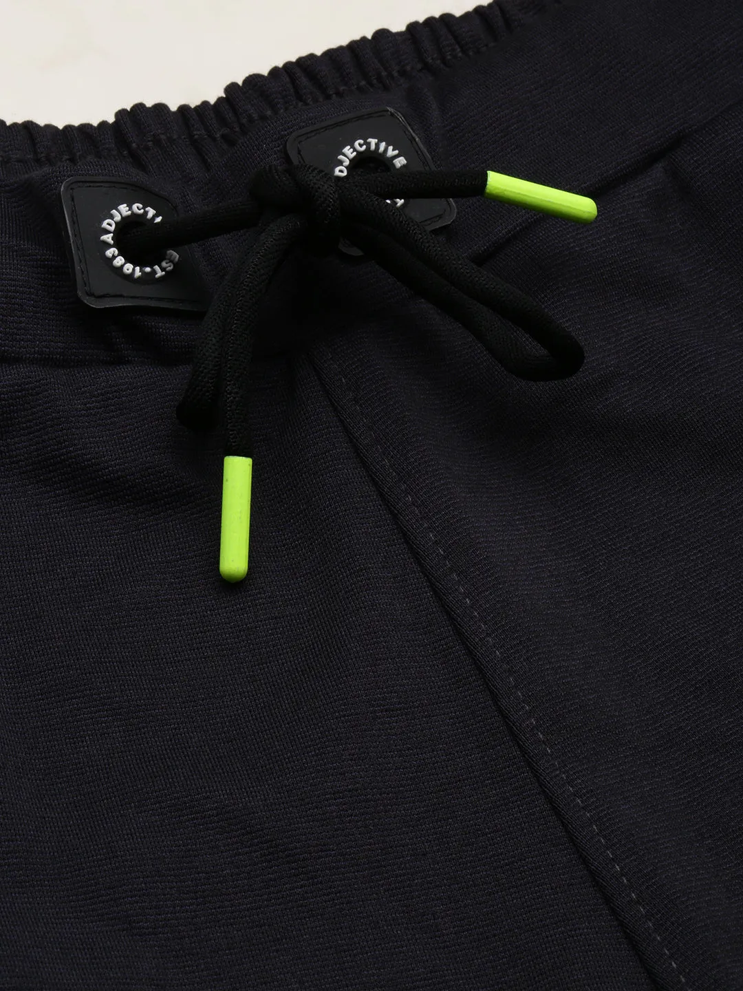 Men Black Regular Fit Sports Shorts