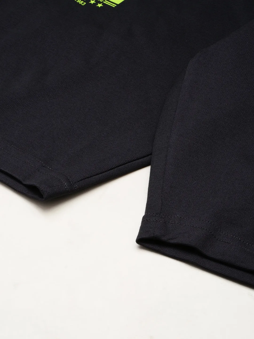 Men Black Regular Fit Sports Shorts