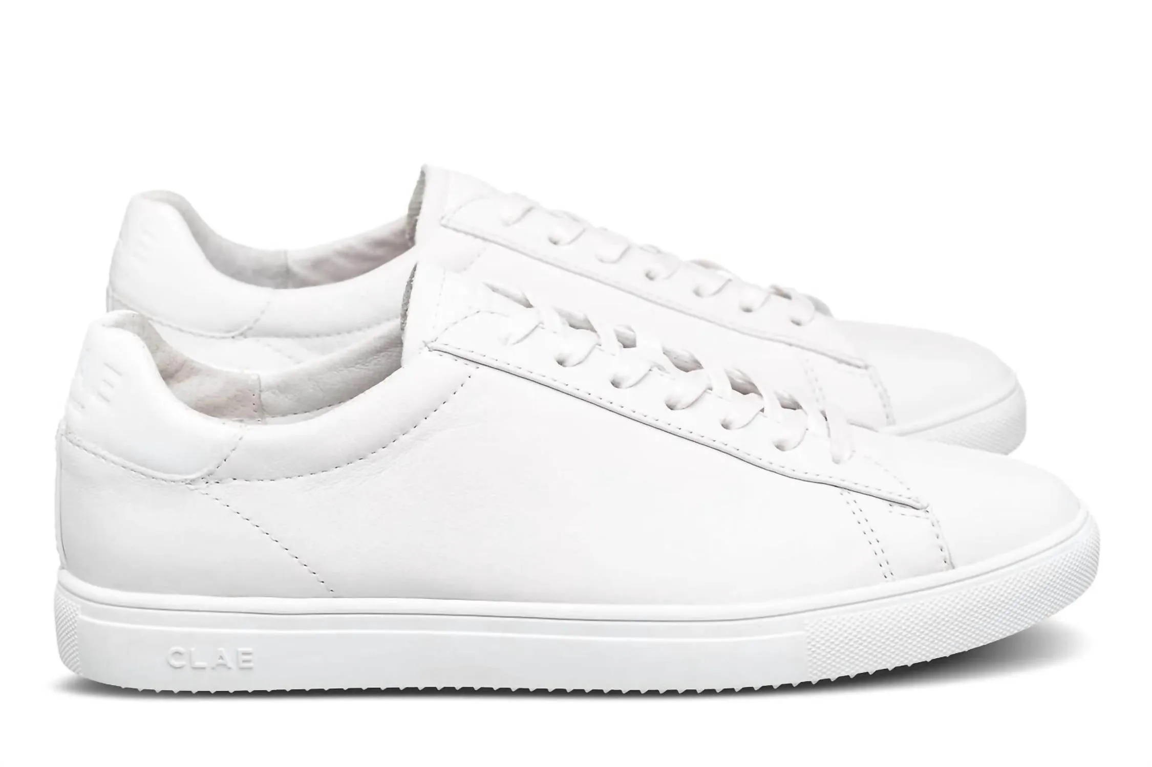 Men's Bradley Essentials Leather Sneaker In White Leather