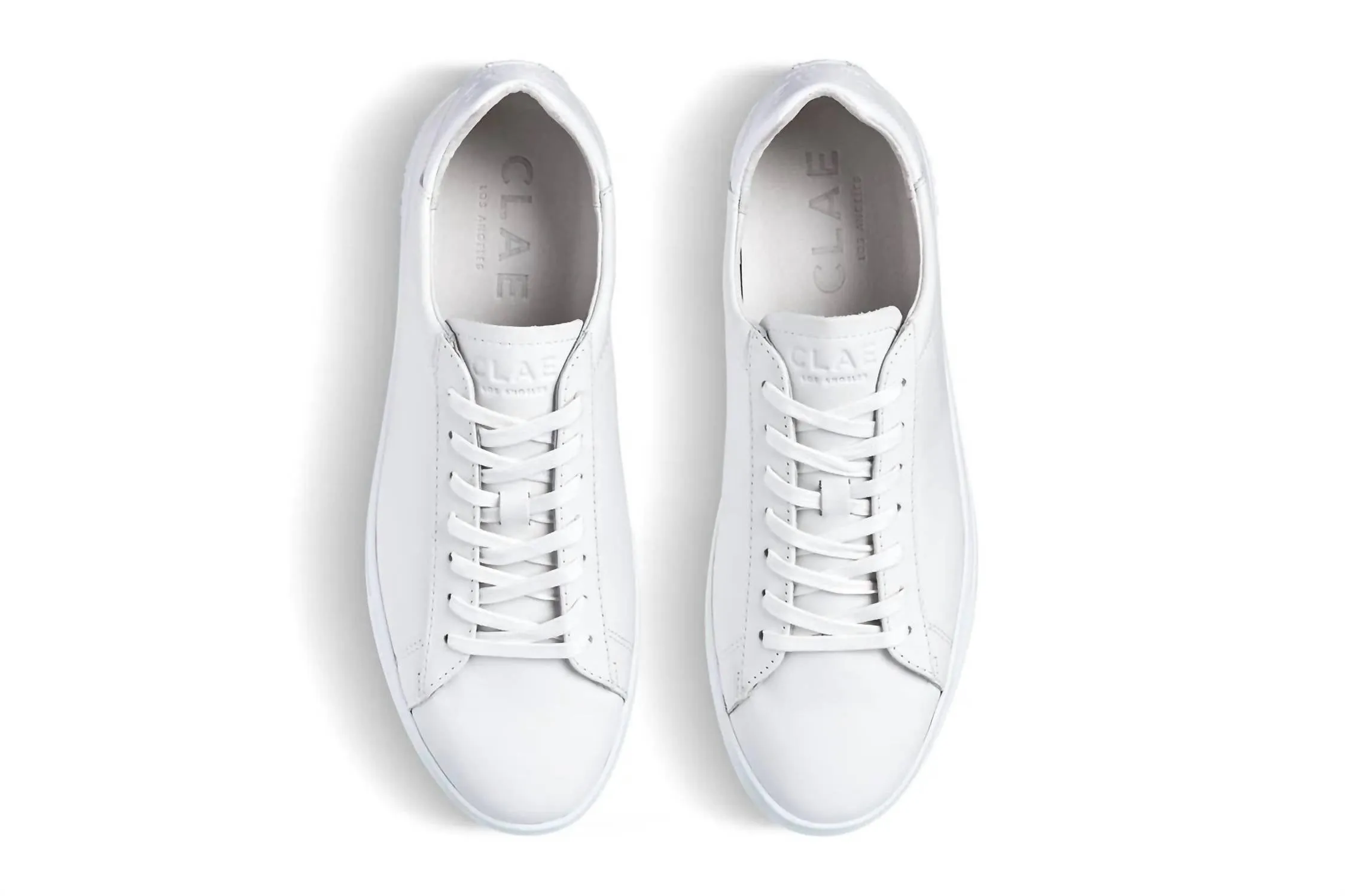 Men's Bradley Essentials Leather Sneaker In White Leather