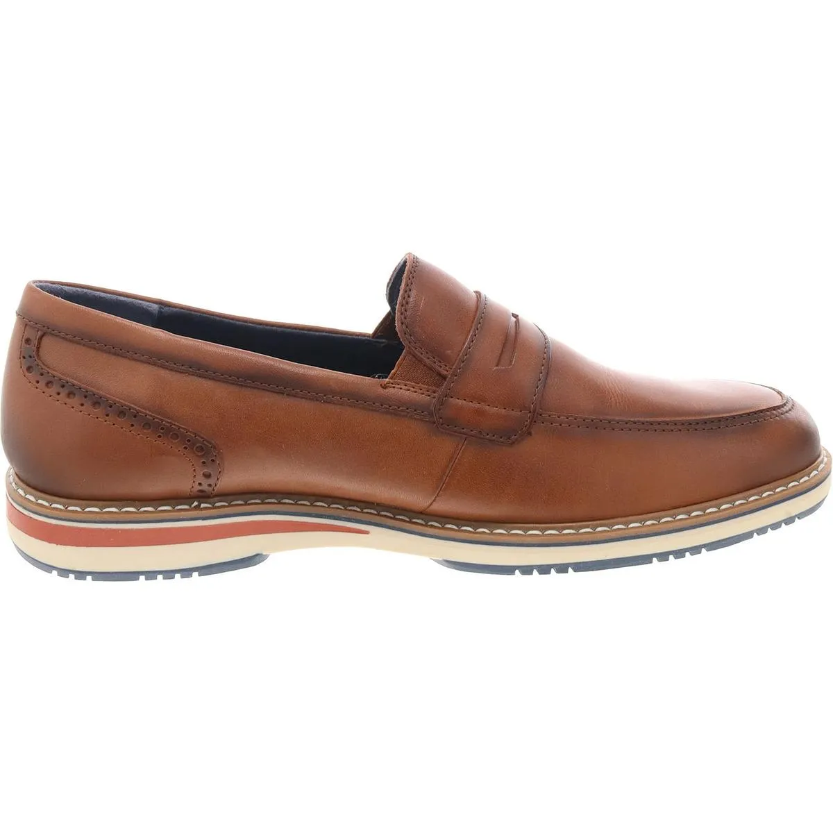 Mens Brogue Faux Leather Loafers