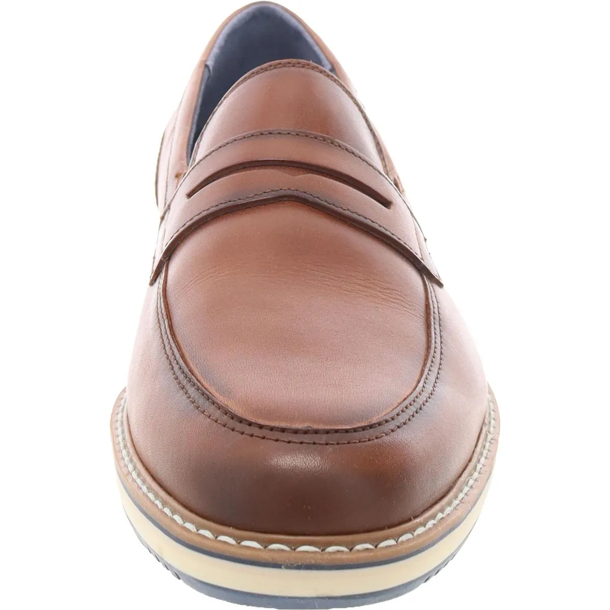 Mens Brogue Faux Leather Loafers