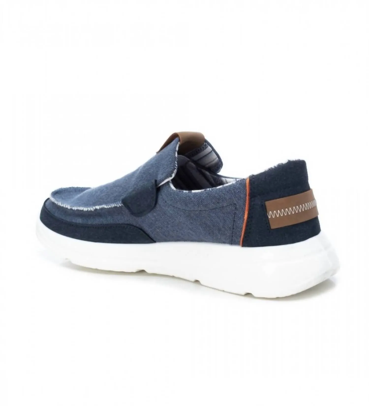Men's Canvas Loafers In Navy