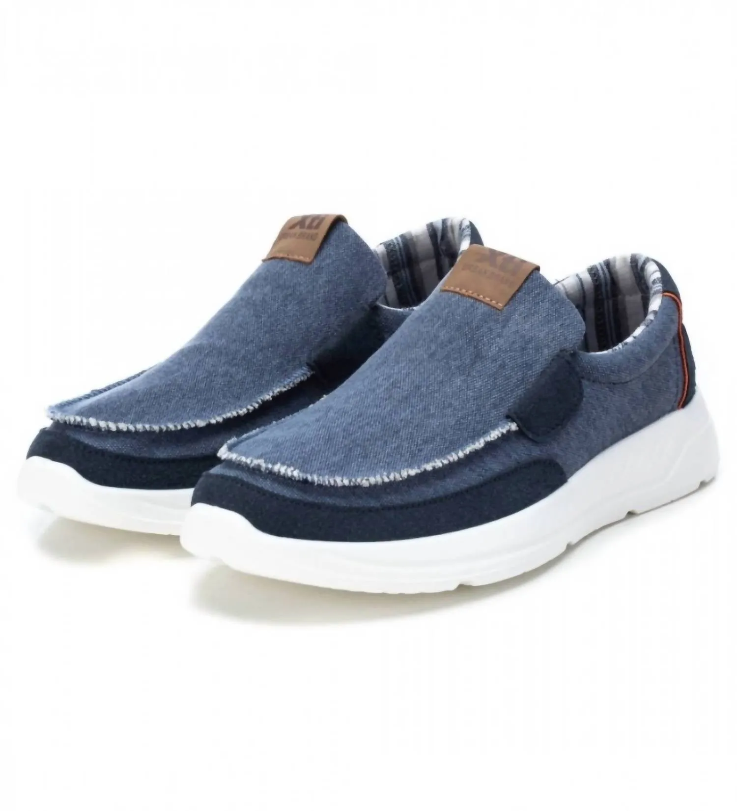 Men's Canvas Loafers In Navy