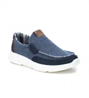 Men's Canvas Loafers In Navy