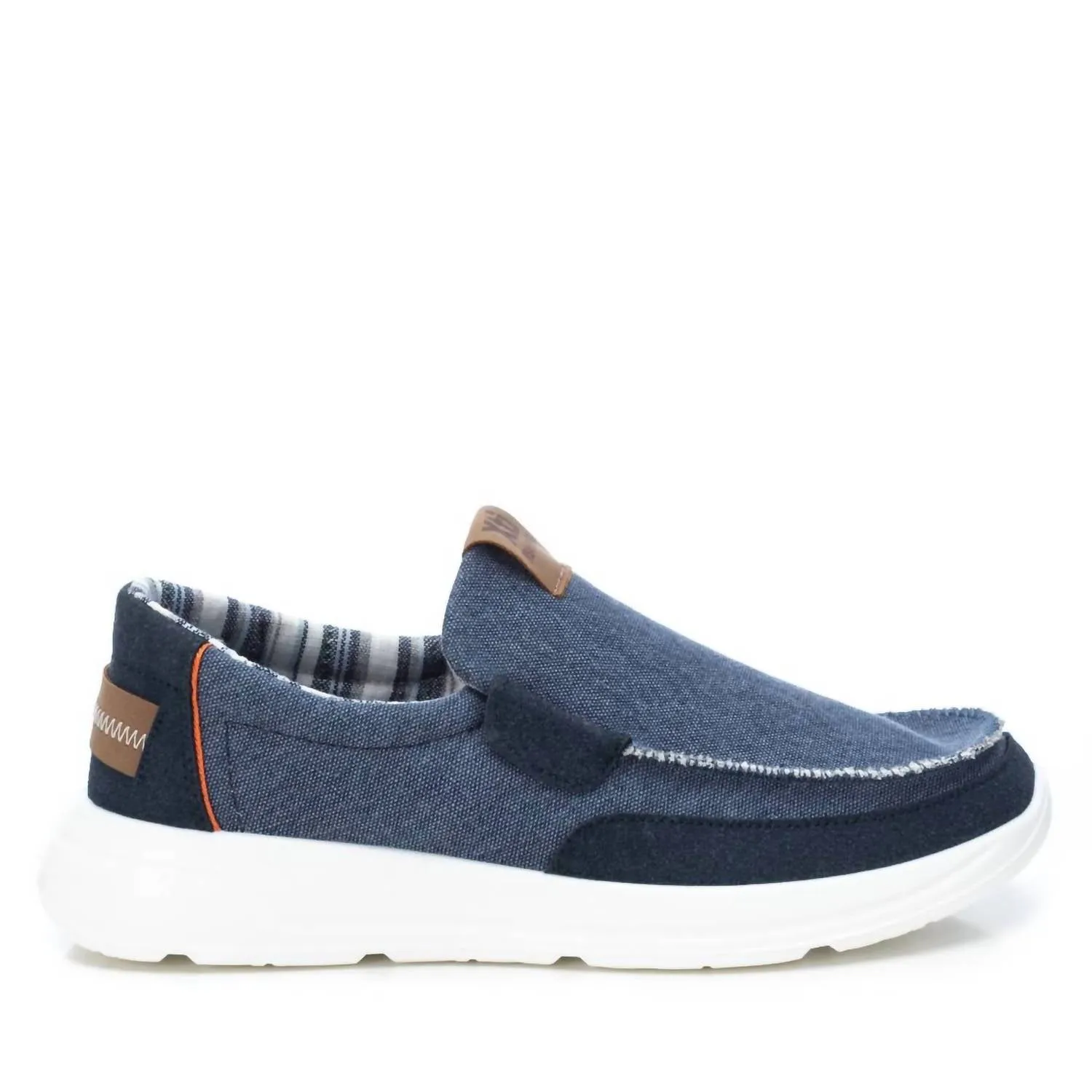 Men's Canvas Loafers In Navy