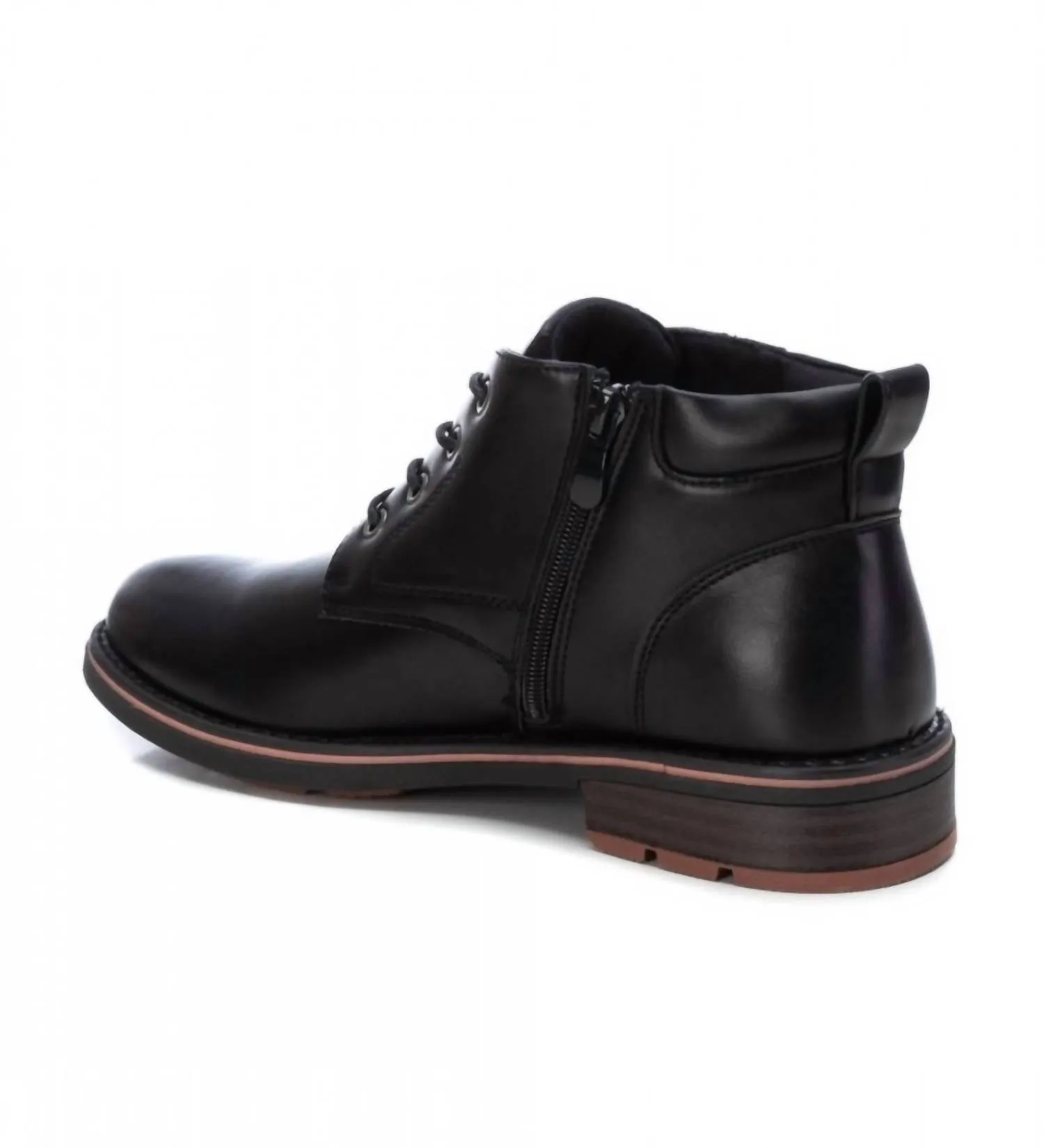 Men's Casual Ankle Boots In Black