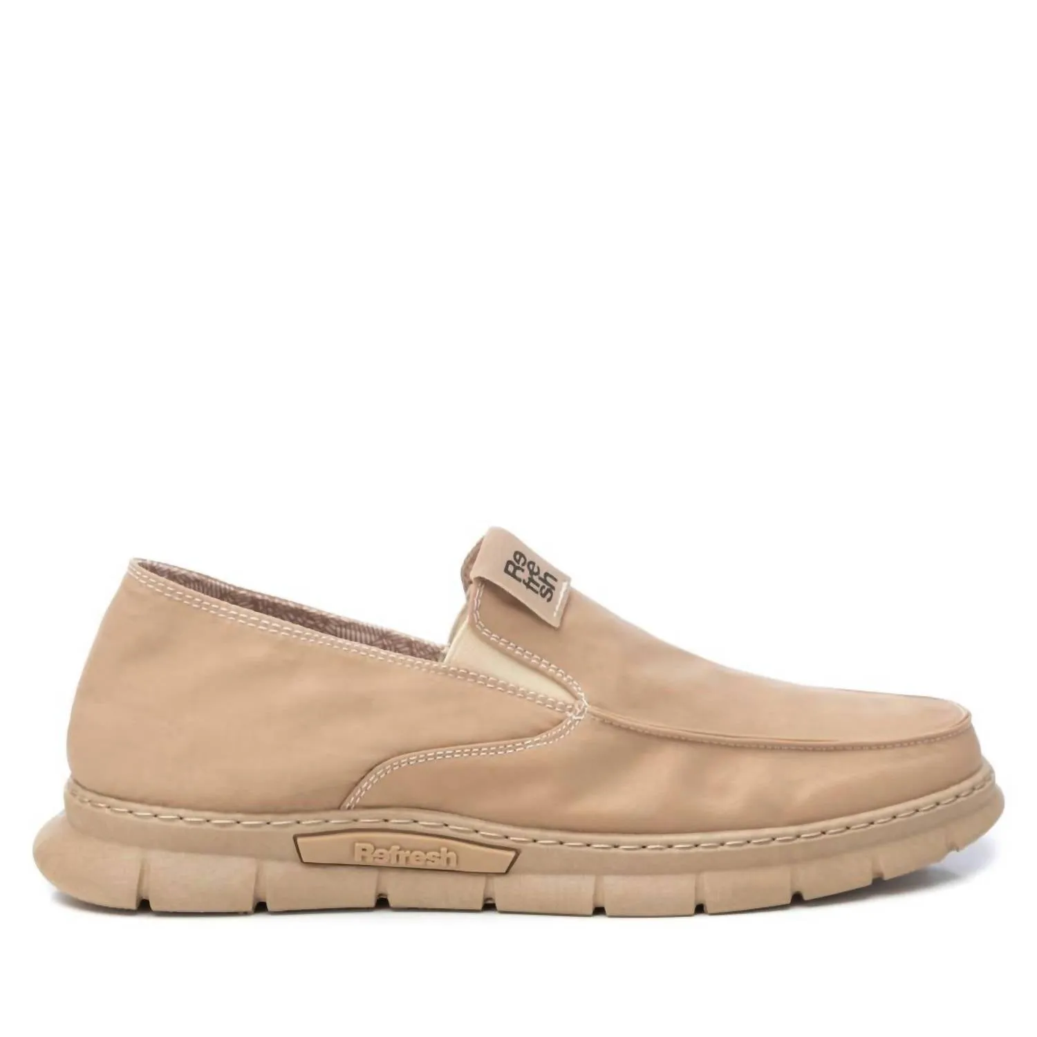Men's Casual Loafers In Dark Beige