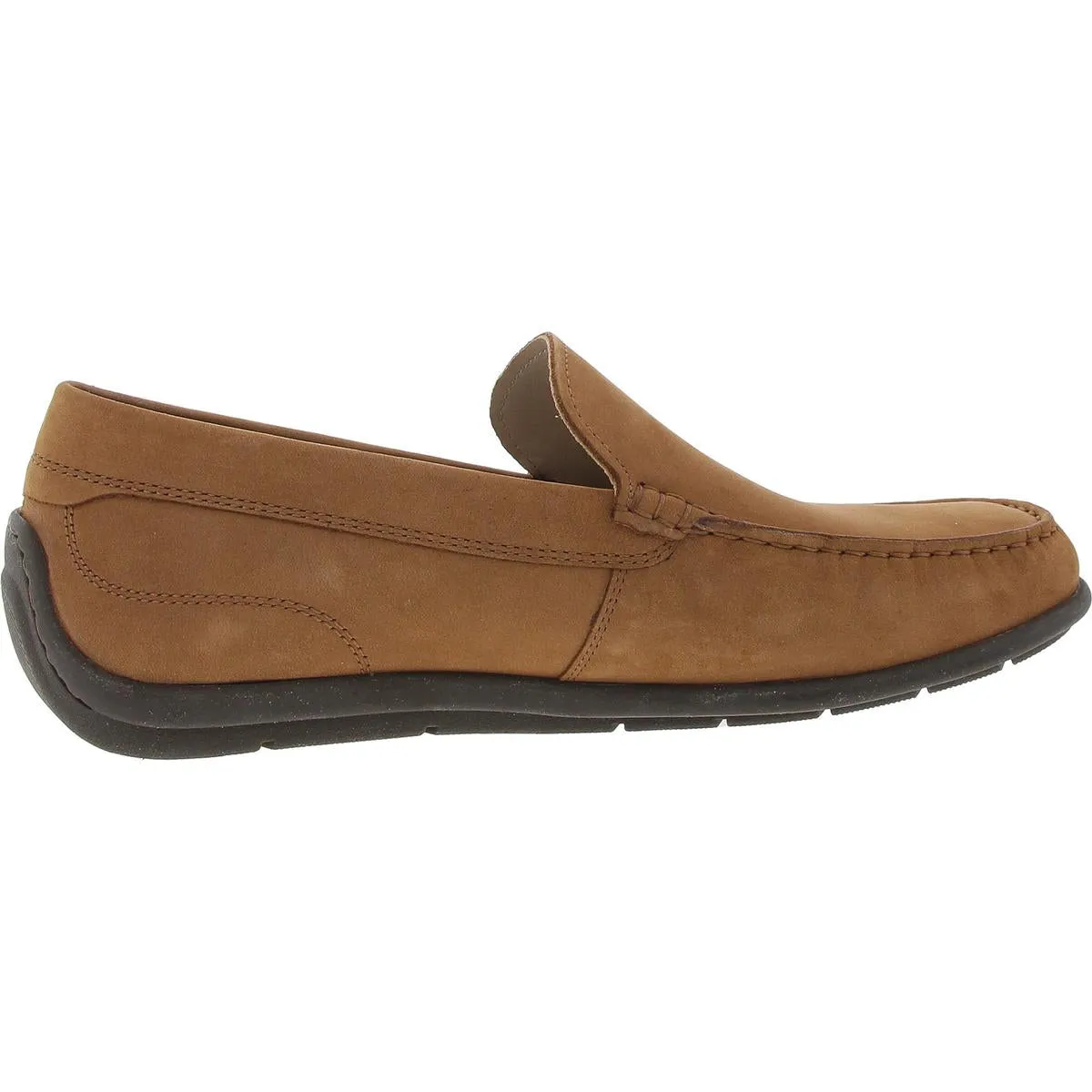 Mens Cushioned Footbed Leather Loafers