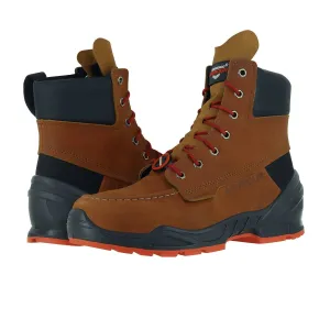 Men's Moc Toe Work Boots 8�� In Cognac
