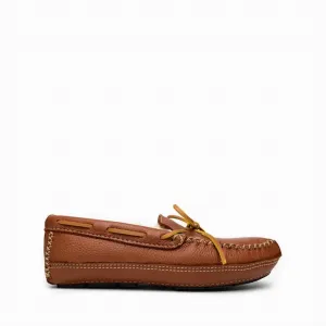 Men's Sheepskin Moose Moccasin Slipper In Carmel